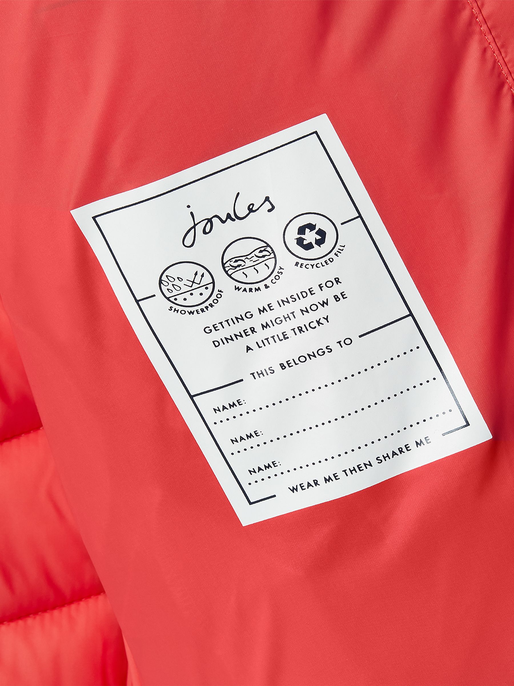 Kinnaird Pink Showerproof Padded Coat with Hood - Image 5 of 5