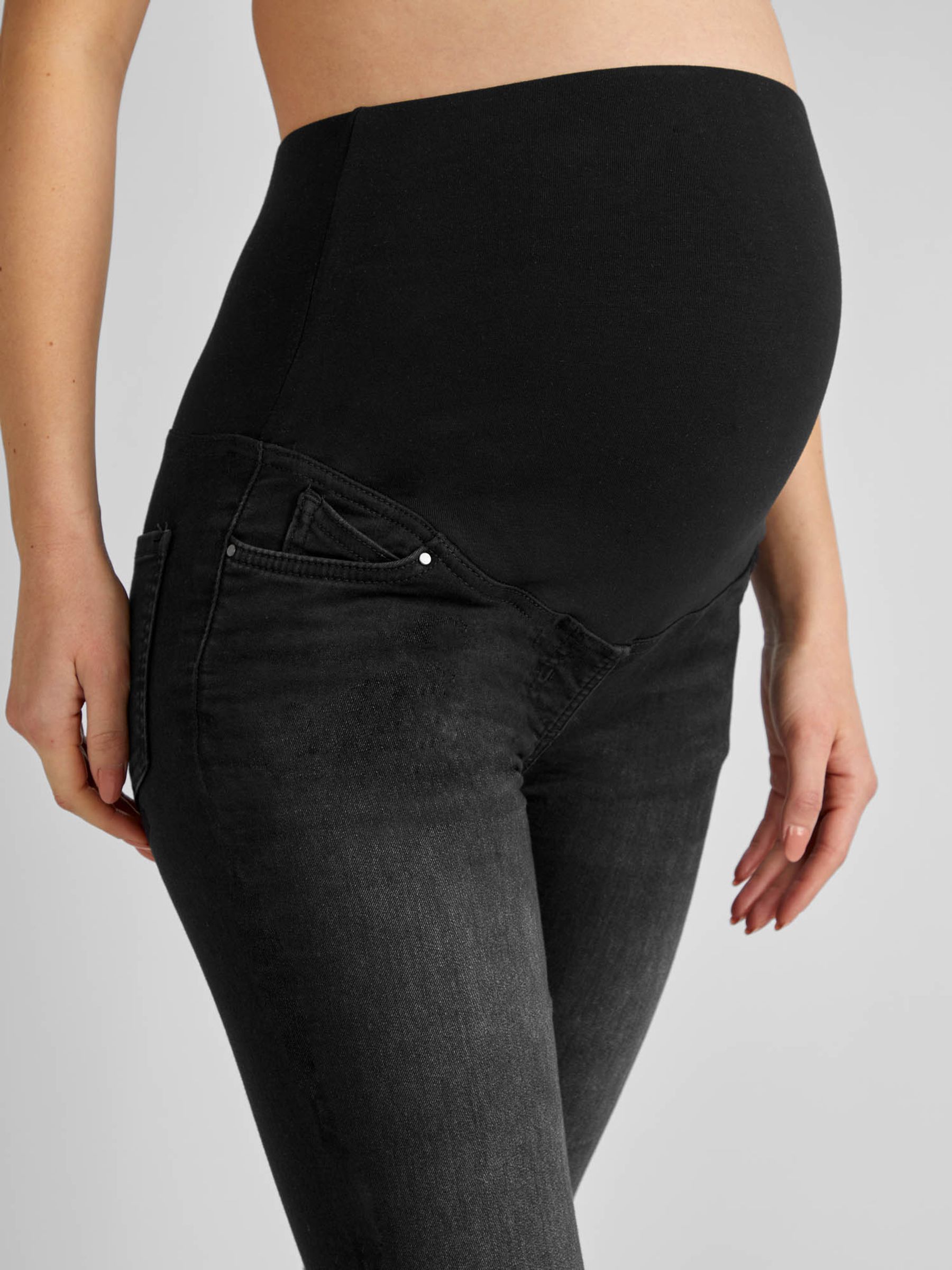Black Wash Super Skinny Maternity Denim Jeans - Image 4 of 4