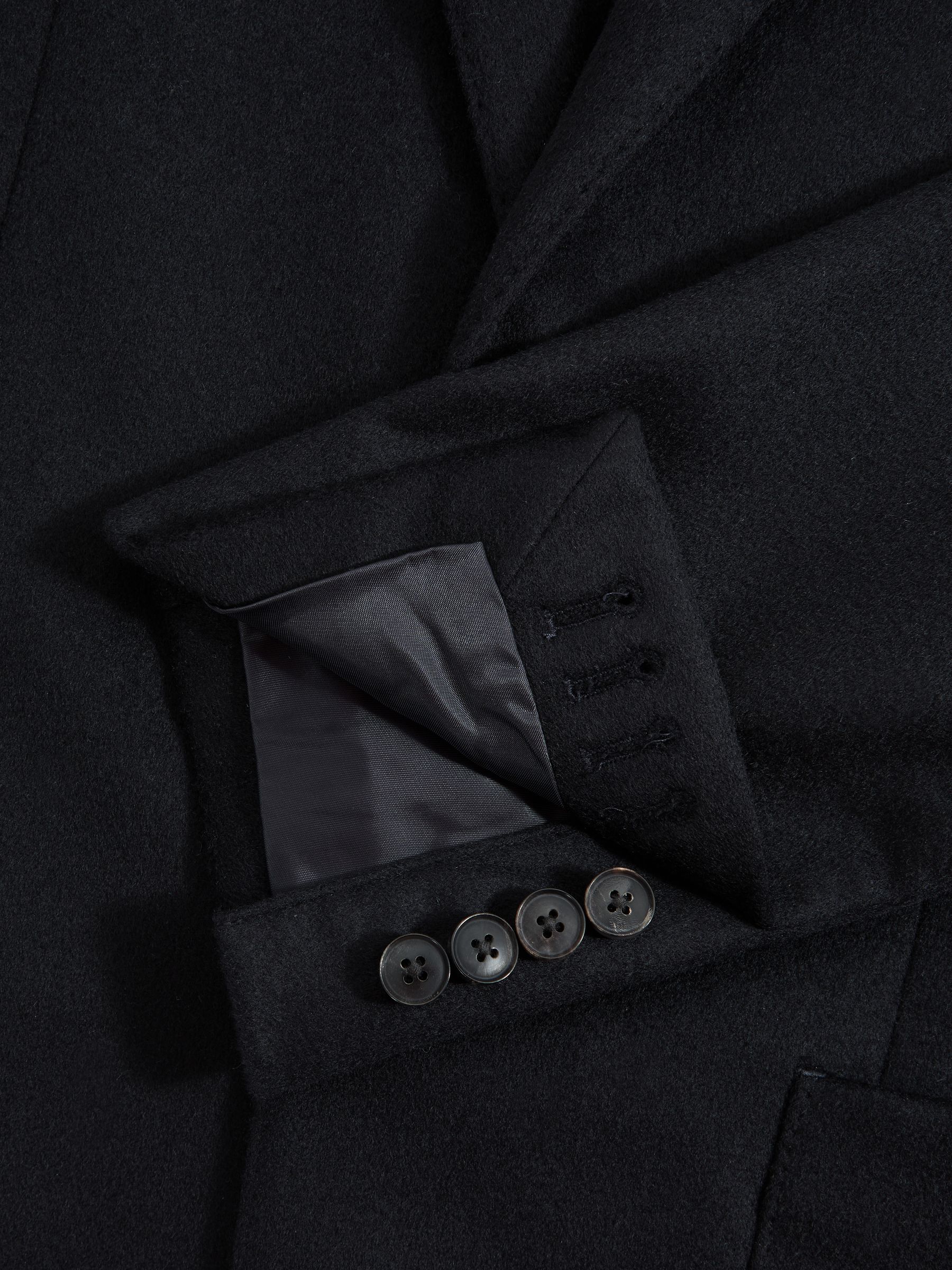 Atelier Italian Cashmere Modern Fit Single Breasted Blazer in Navy - Image 6 of 7