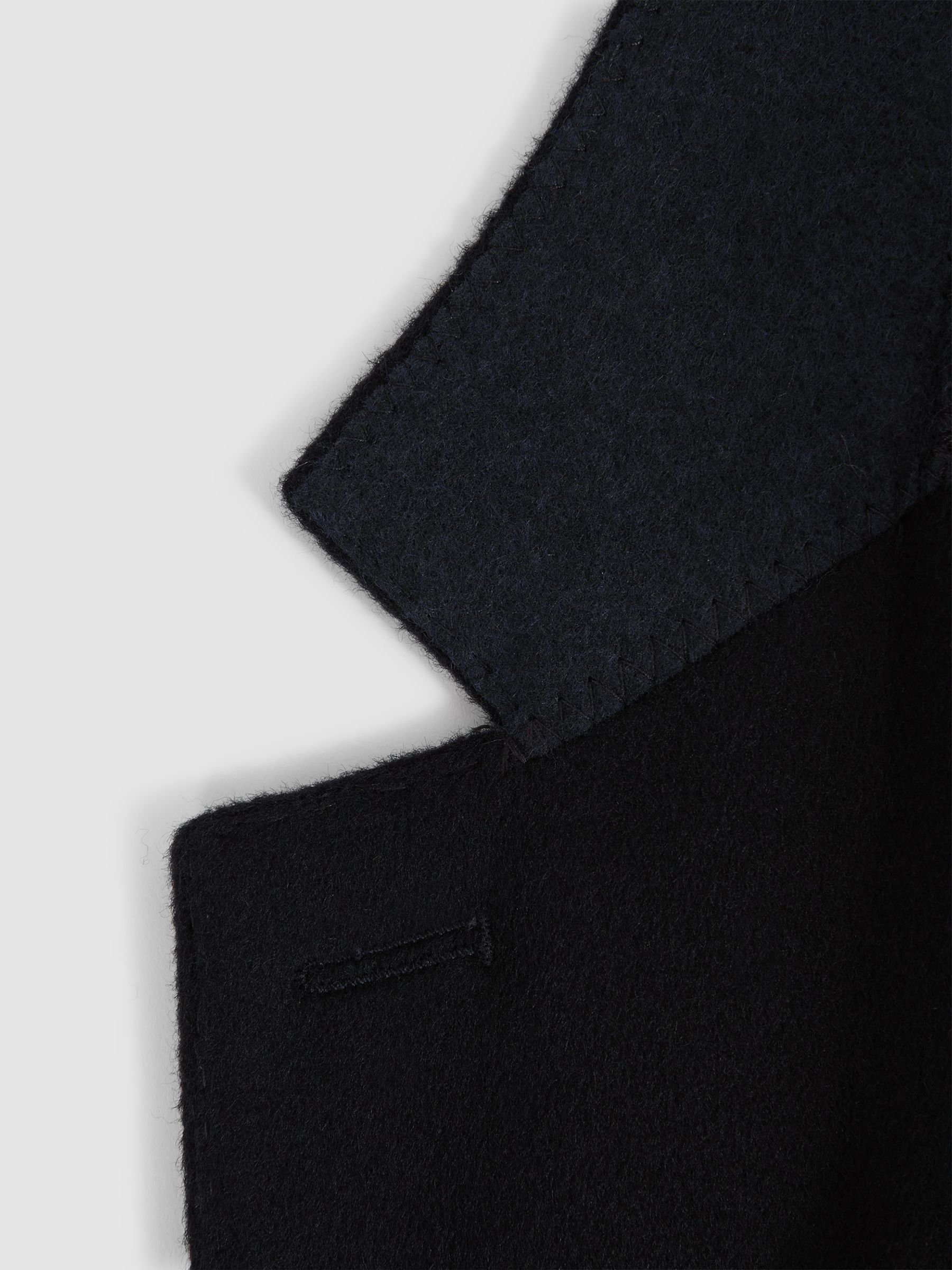 Atelier Italian Cashmere Modern Fit Single Breasted Blazer in Navy - Image 7 of 7