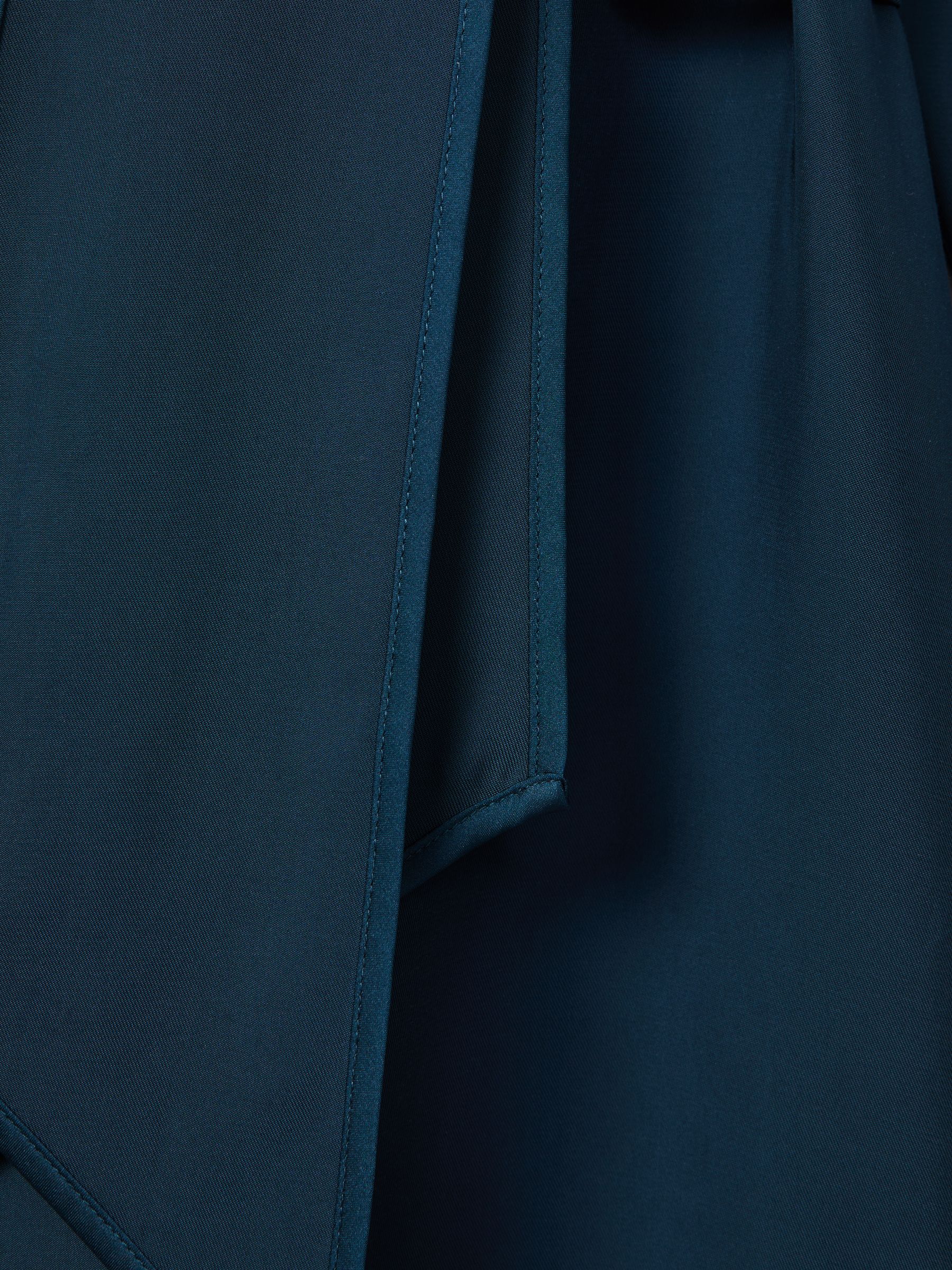 Tie Neck Belted Mini Dress in Teal - Image 7 of 7