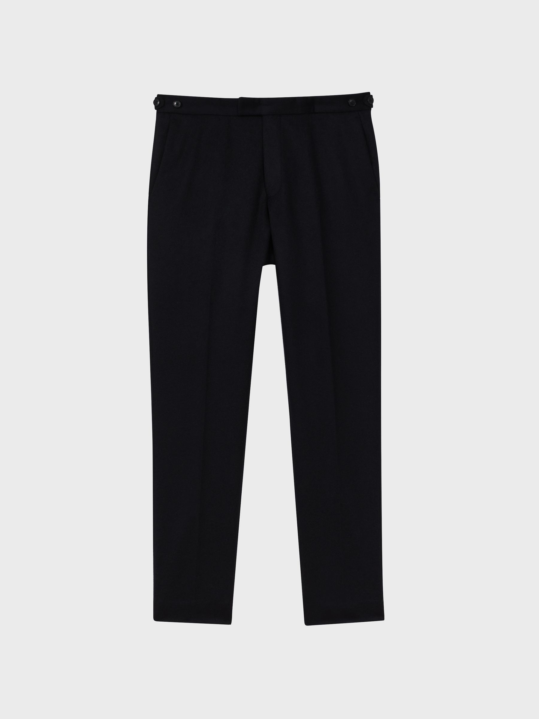 Atelier Italian Cashmere Modern Fit Trousers in Navy - Image 2 of 5