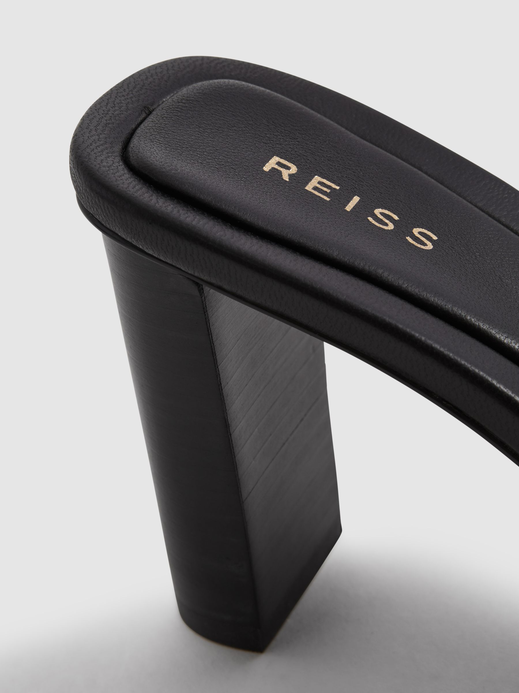 Raffia Block Heel Mules in Black - Image 5 of 5