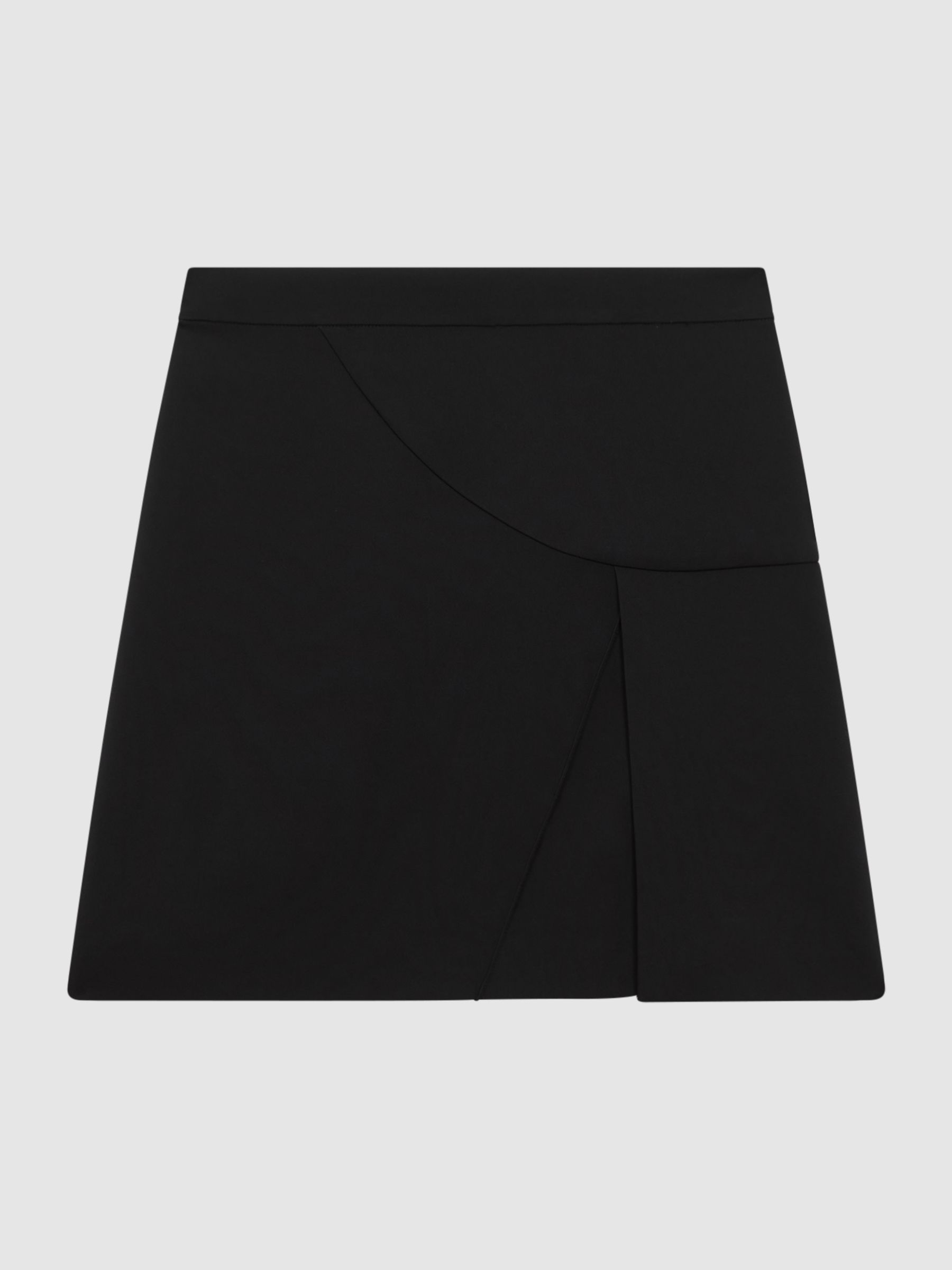 High Rise Mini Skirt in Black - Image 2 of 5