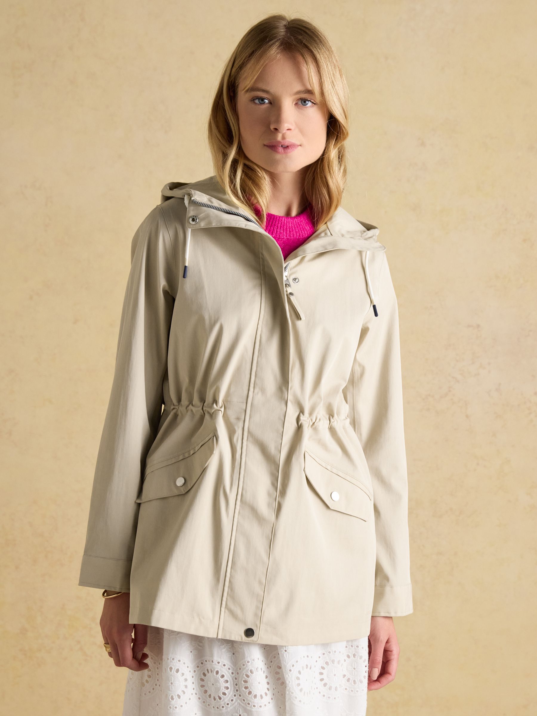 Portwell Beige Waterproof Raincoat With Hood - Image 1 of 14