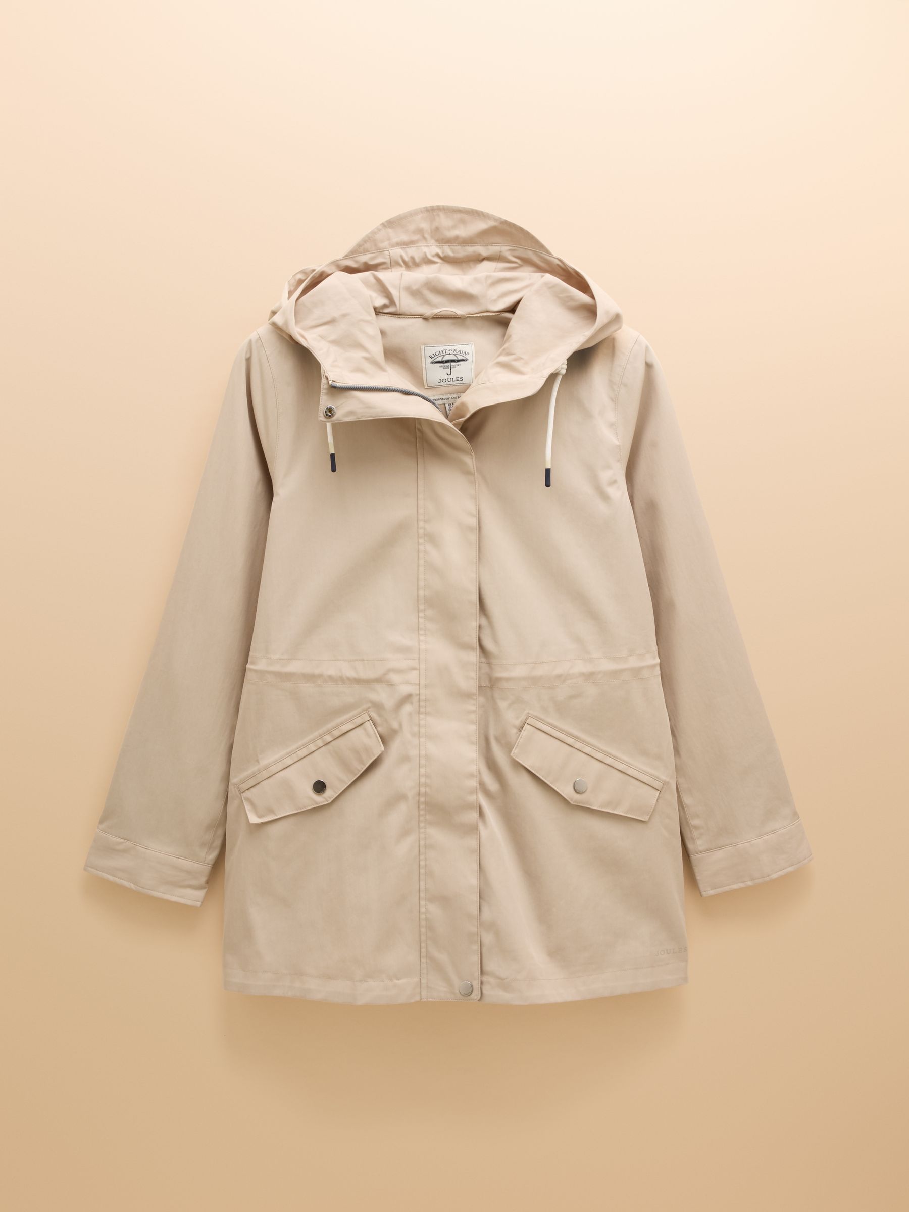 Portwell Beige Waterproof Raincoat With Hood - Image 10 of 14