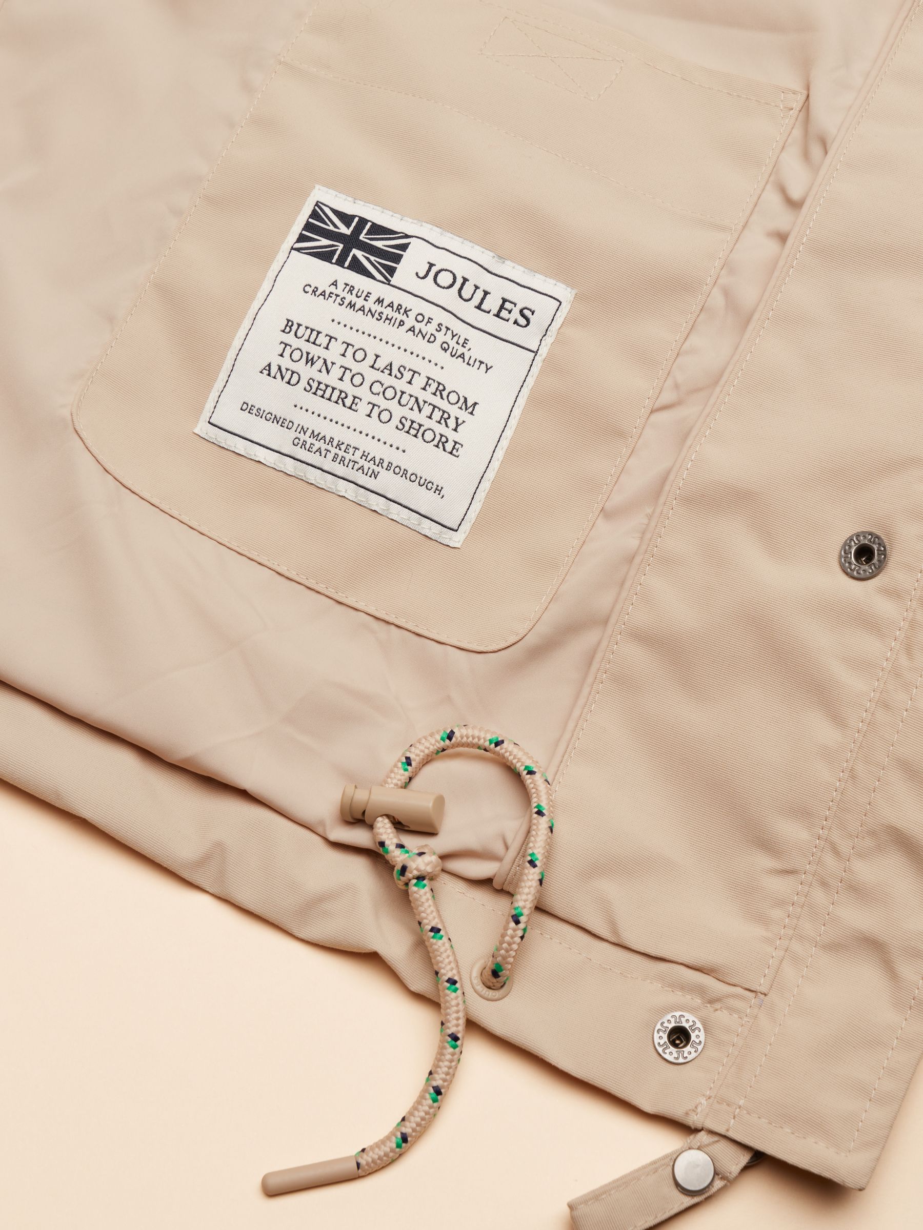 Portwell Beige Waterproof Raincoat With Hood - Image 12 of 14