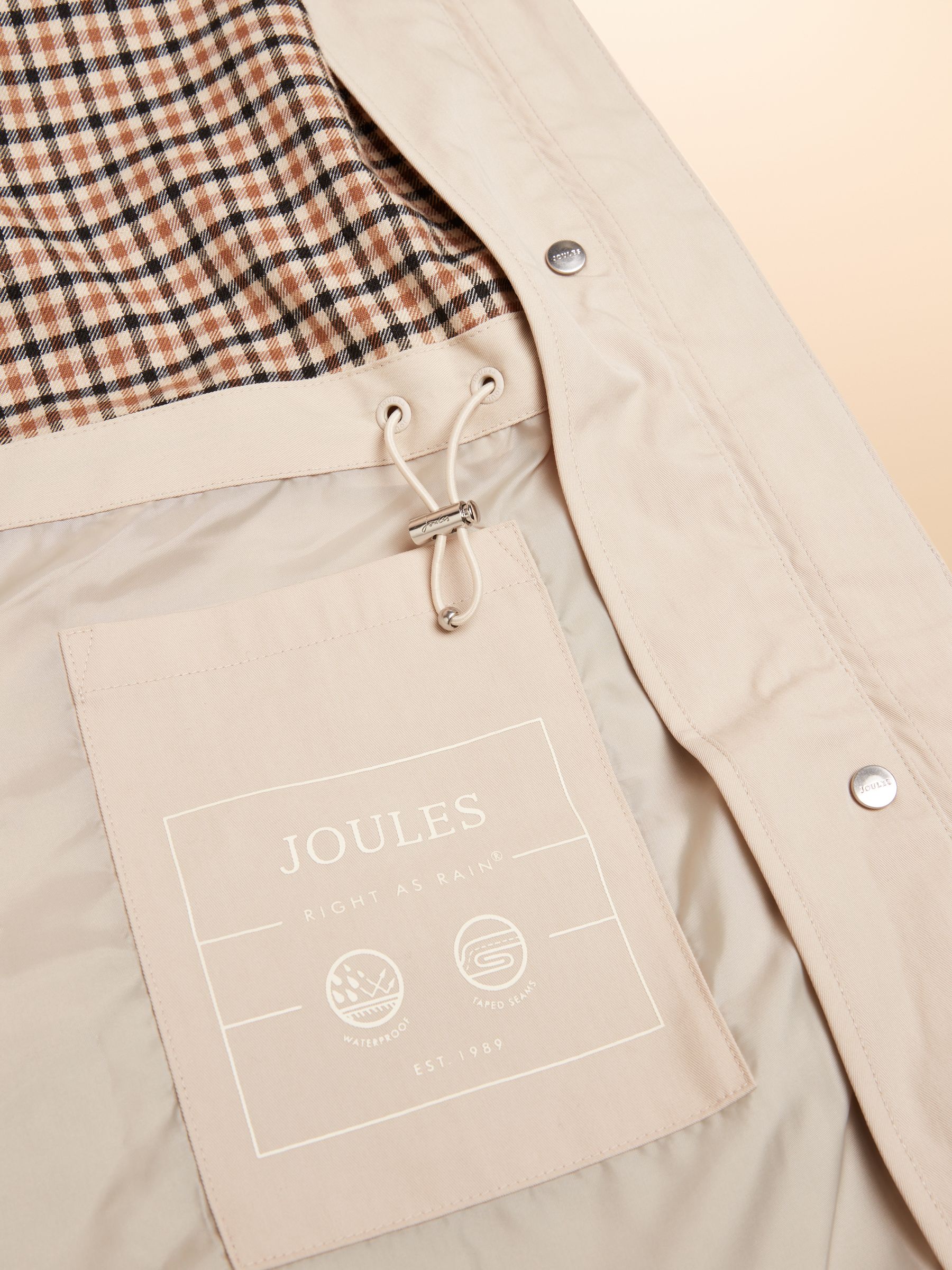 Portwell Beige Waterproof Raincoat With Hood - Image 13 of 14