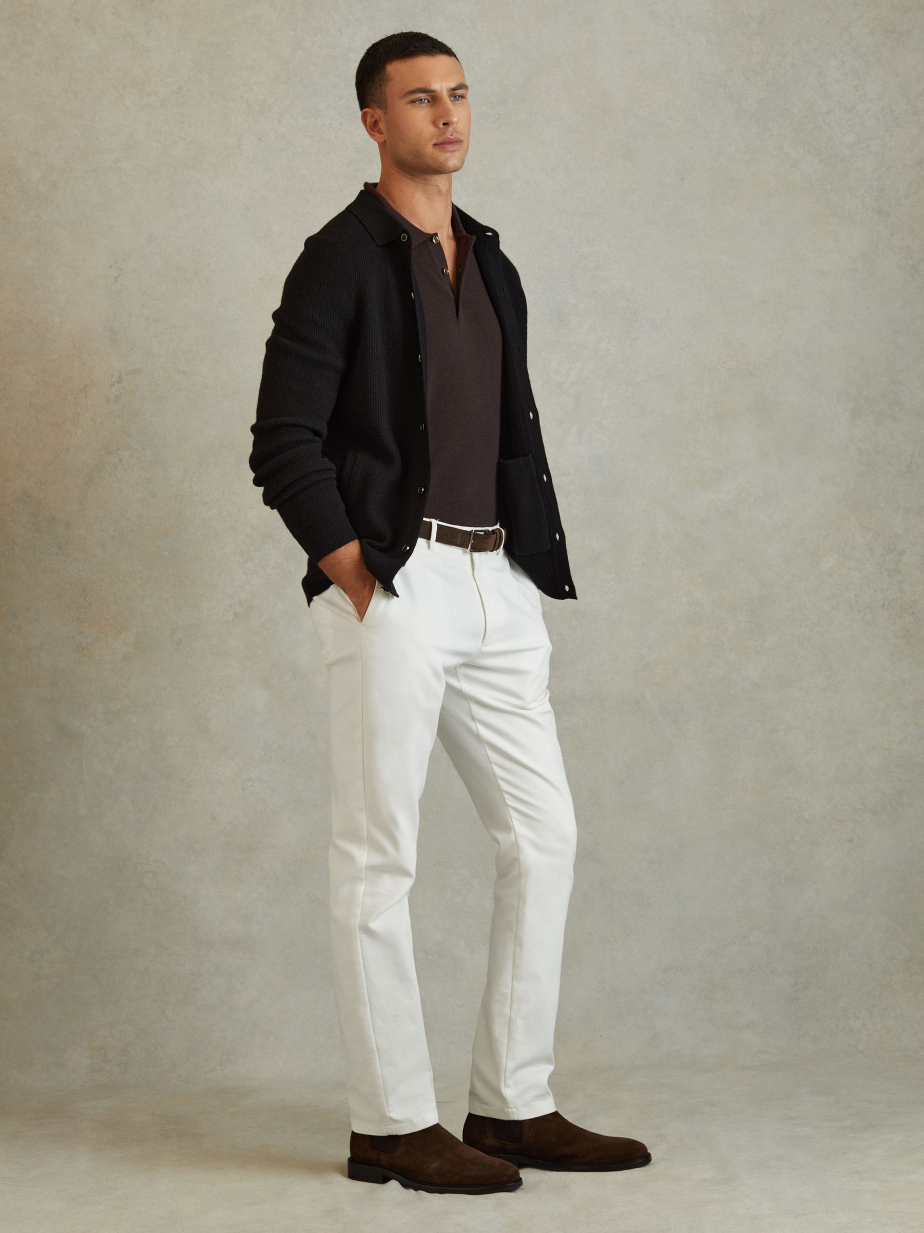 Suede Chelsea Boots in Brown - Image 2 of 4