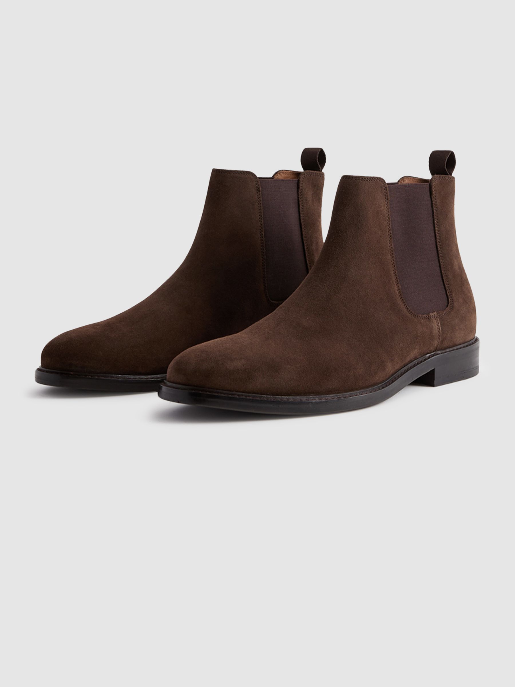 Suede Chelsea Boots in Brown - Image 3 of 4