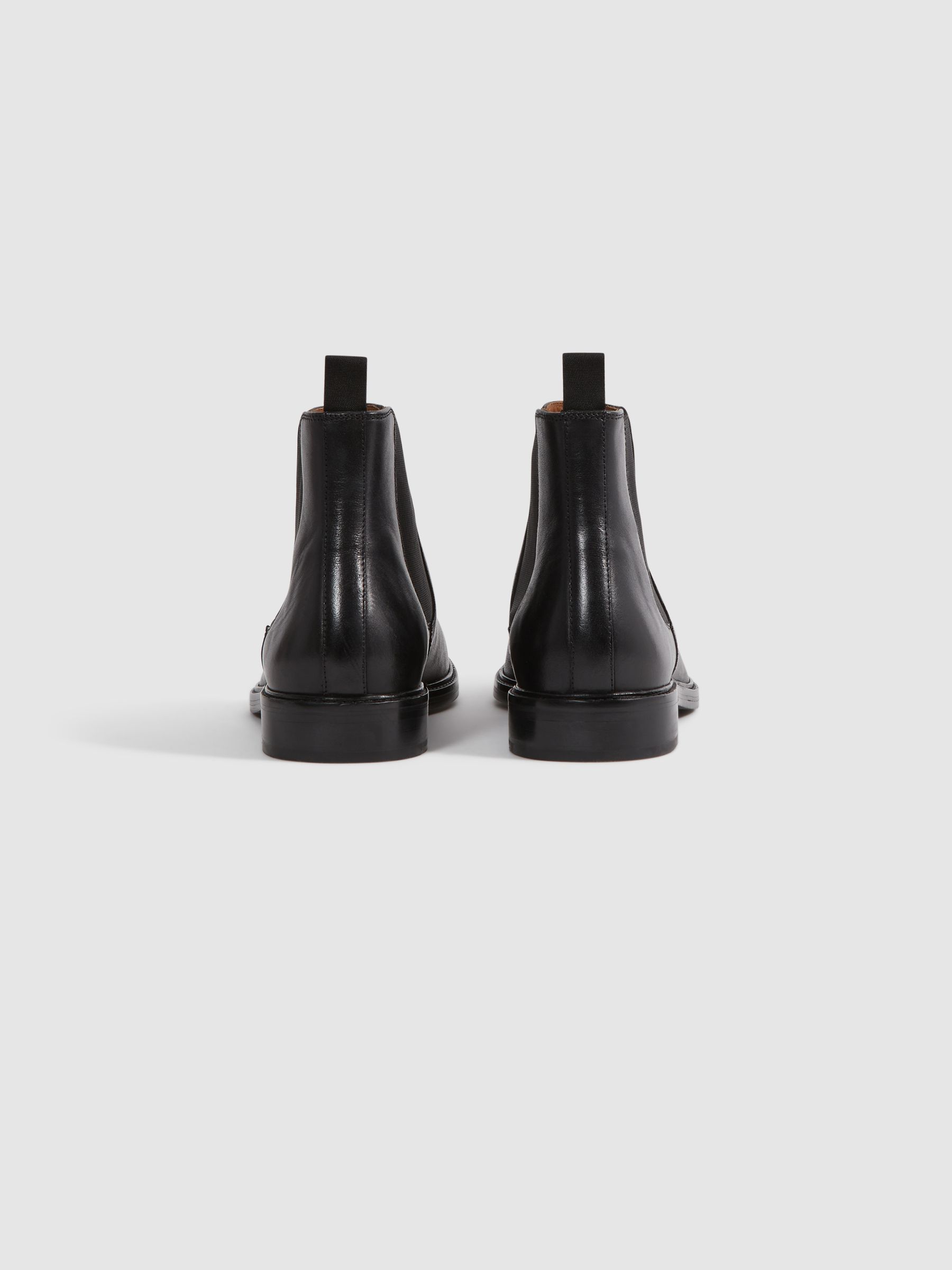 Leather Chelsea Boots in Black - Image 4 of 6