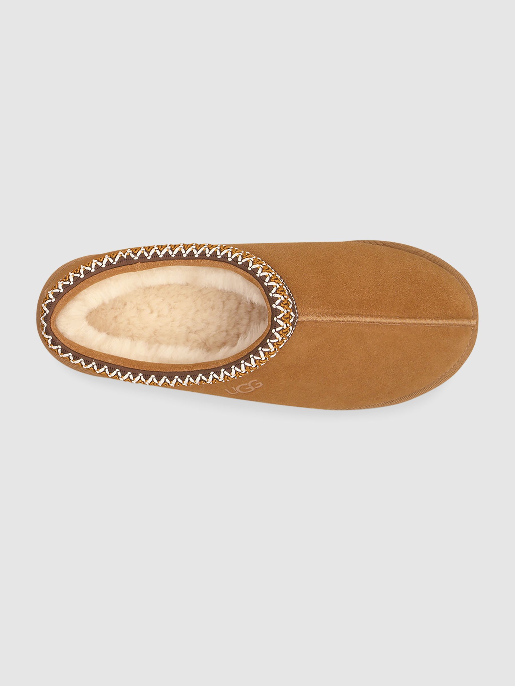 Tasman Suede Slippers in Chestnut - Image 2 of 5
