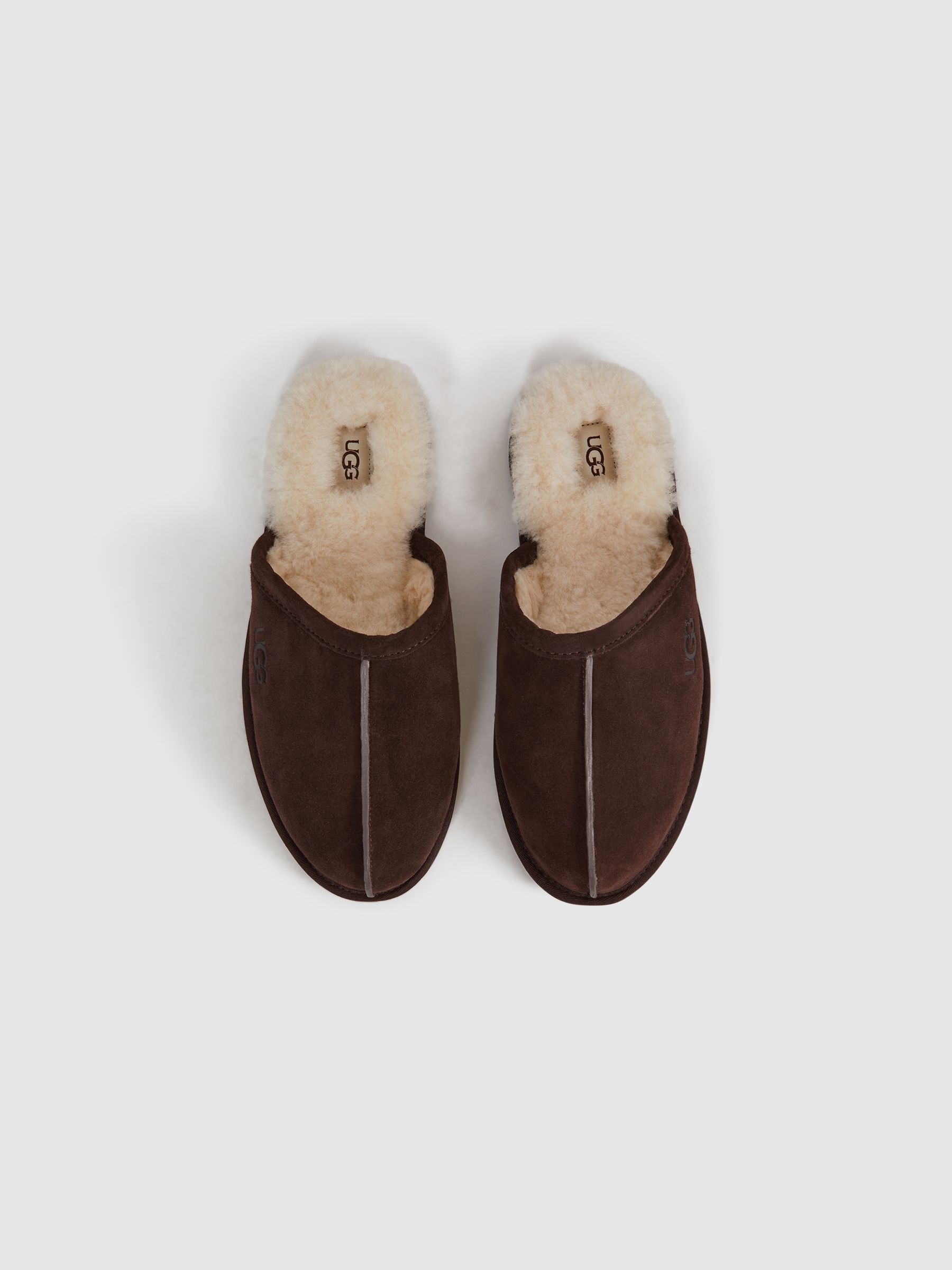 Sheepskin Slippers in Dusted Cocoa - Image 3 of 6