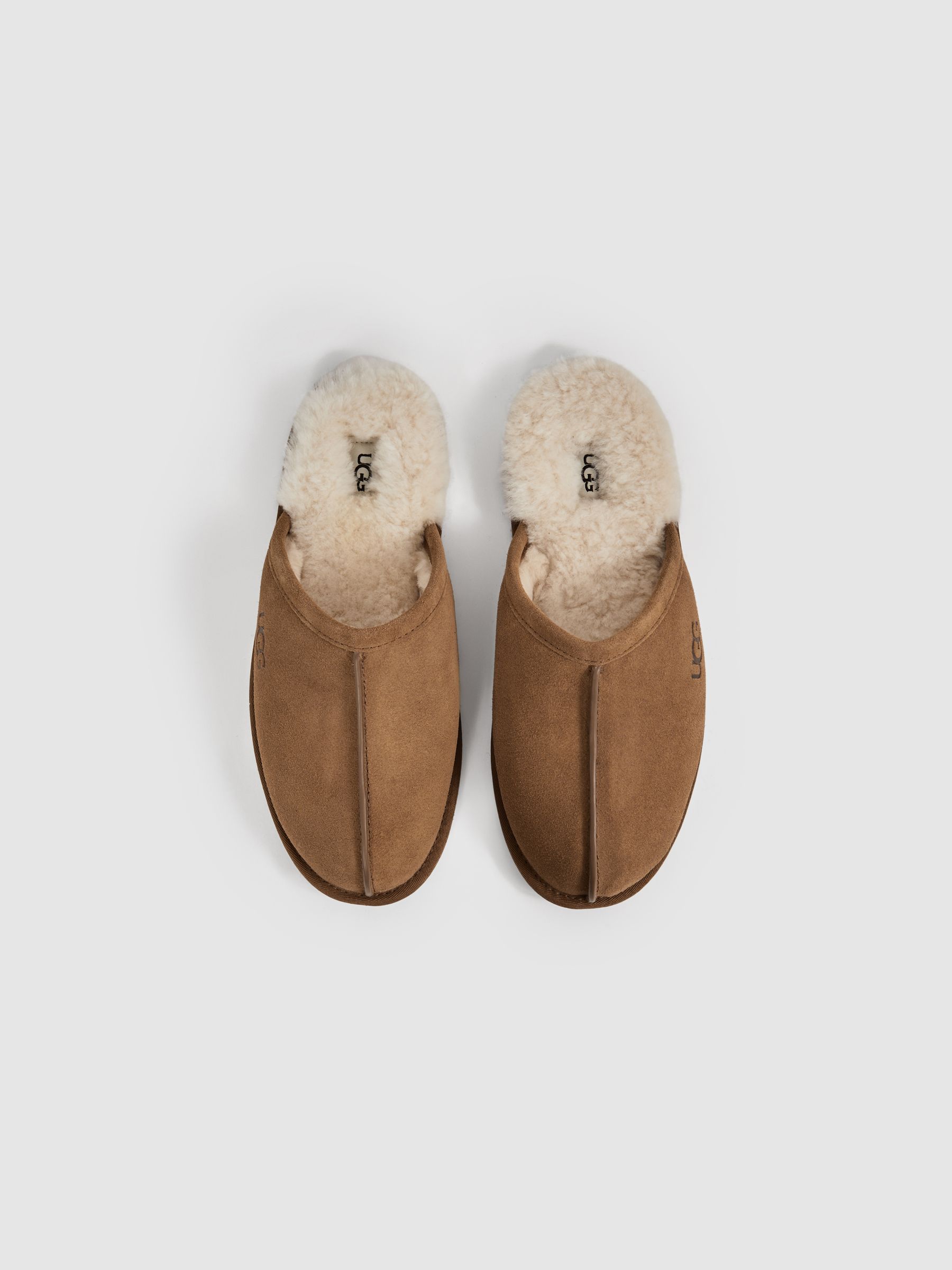 Sheepskin Slippers in Chestnut - Image 3 of 5
