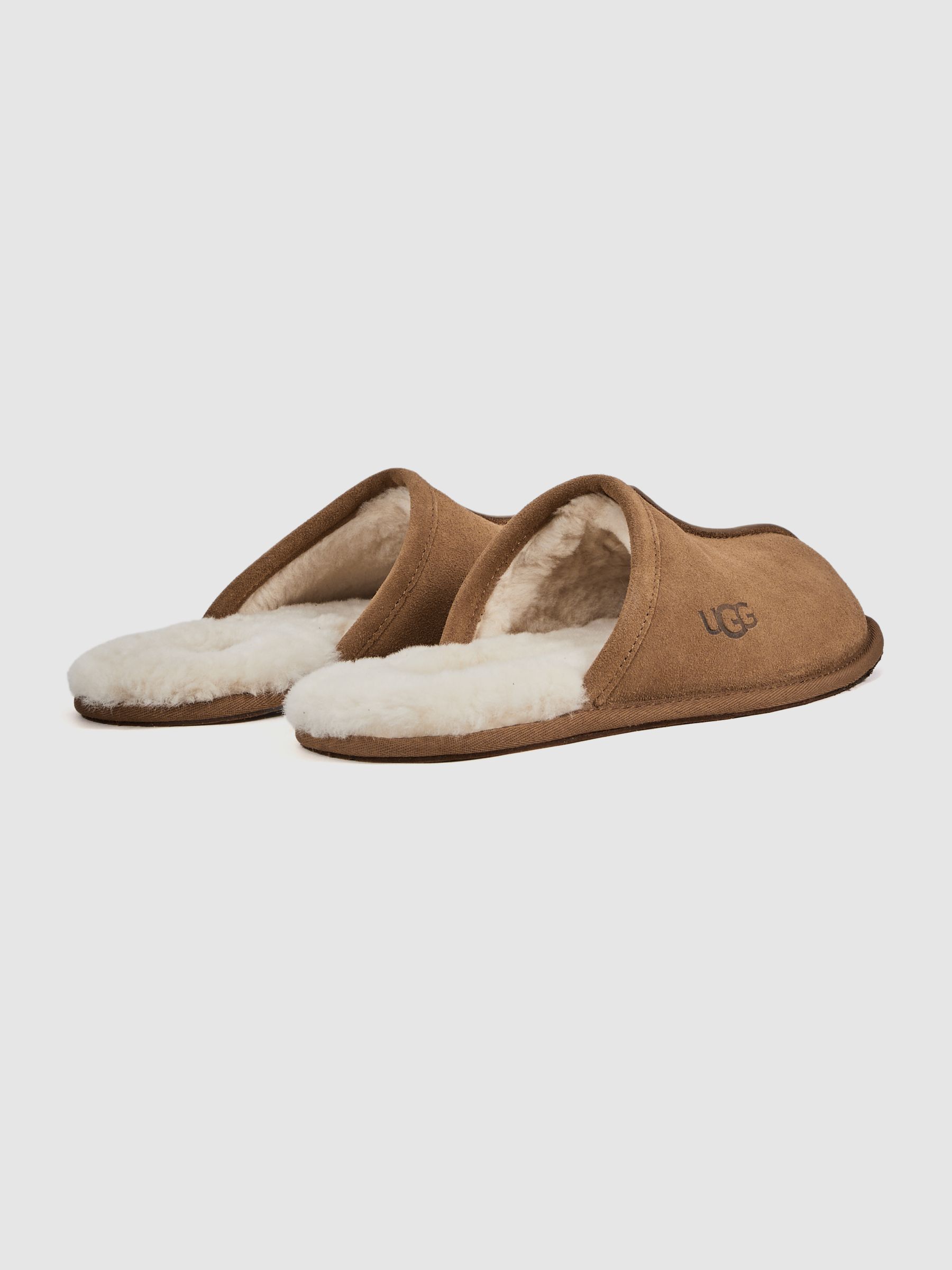 Sheepskin Slippers in Chestnut - Image 4 of 5