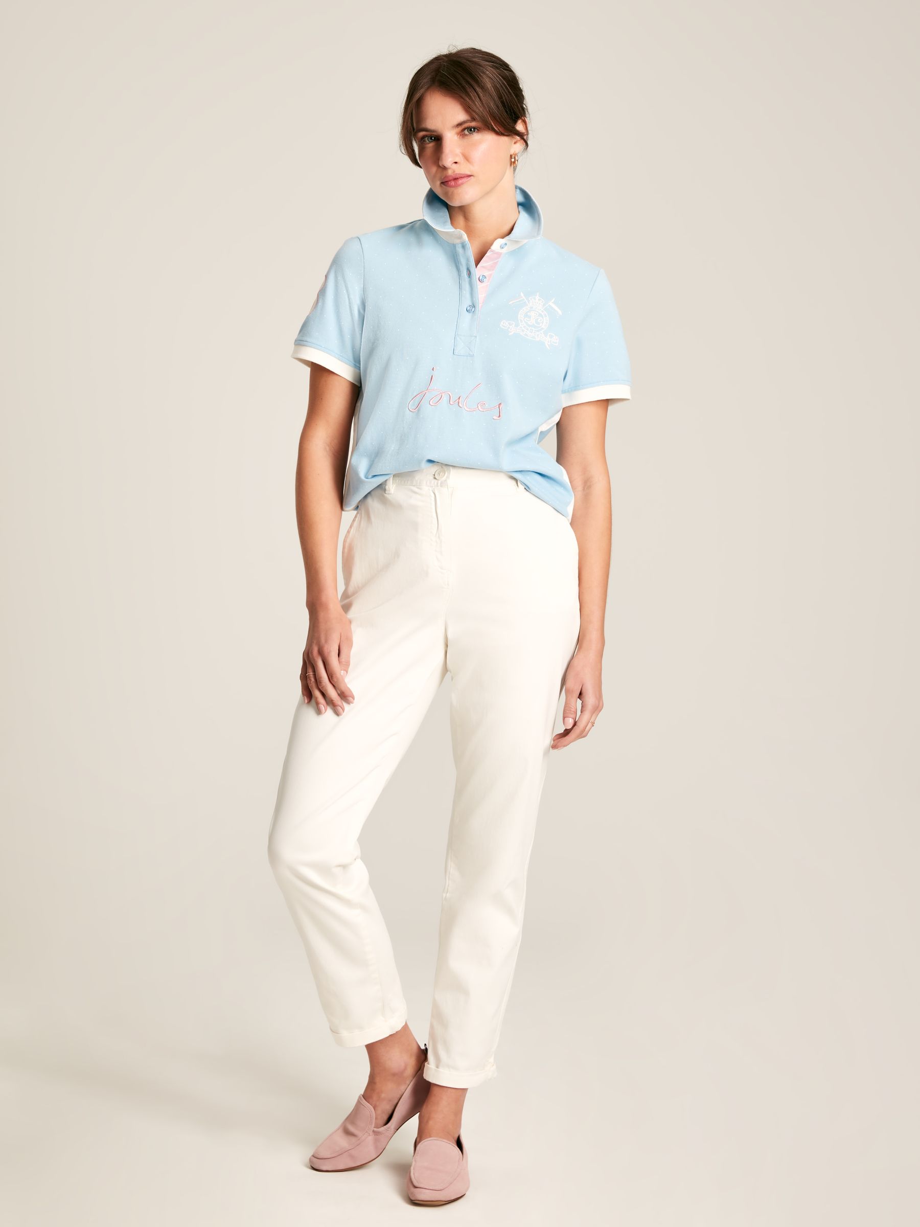 Beaufort Blue Short Sleeve Cotton Polo Shirt - Image 3 of 7