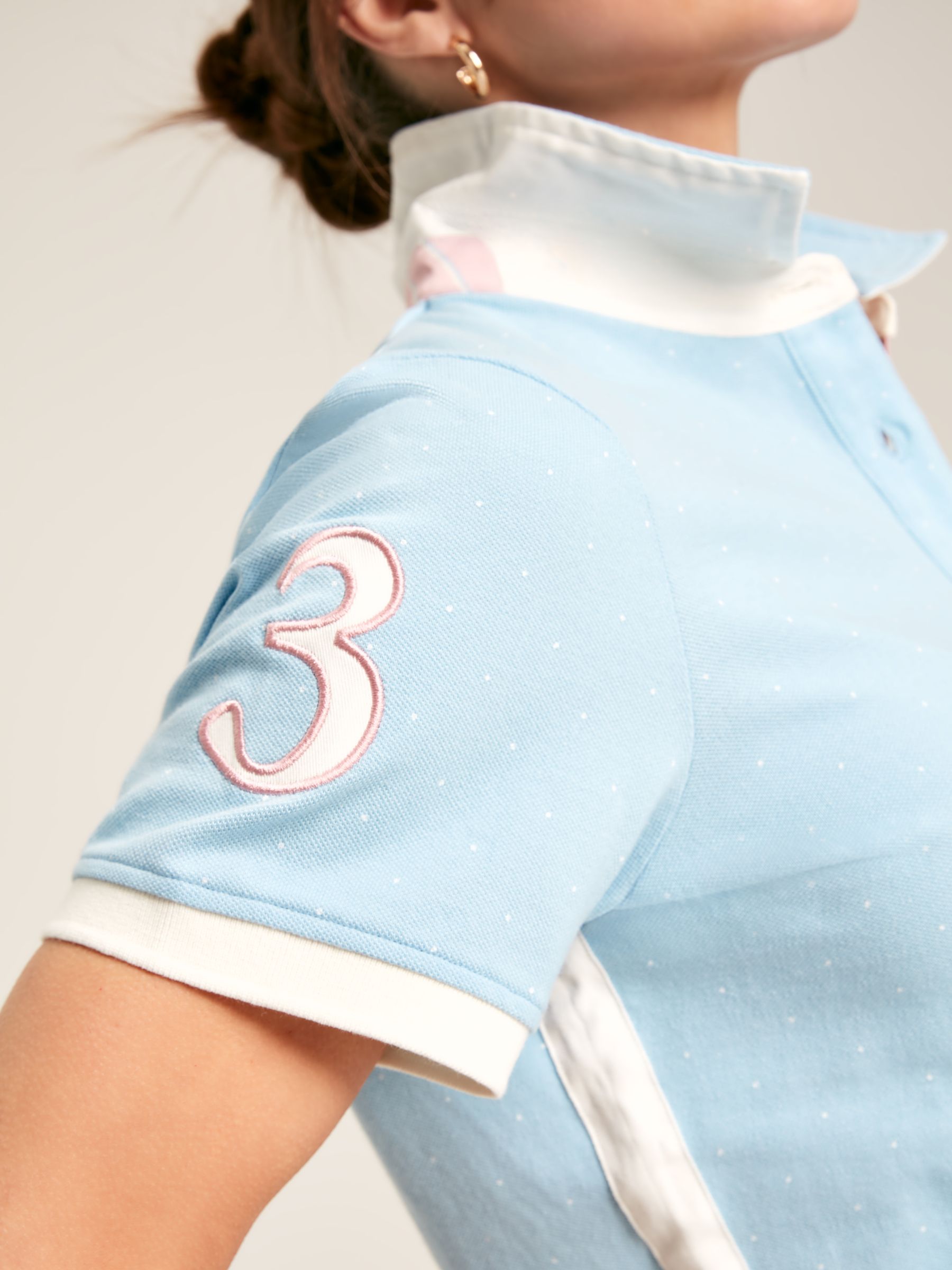 Beaufort Blue Short Sleeve Cotton Polo Shirt - Image 6 of 7