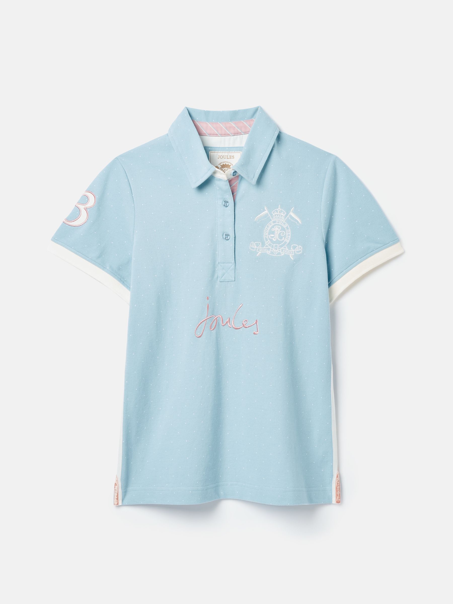 Beaufort Blue Short Sleeve Cotton Polo Shirt - Image 7 of 7