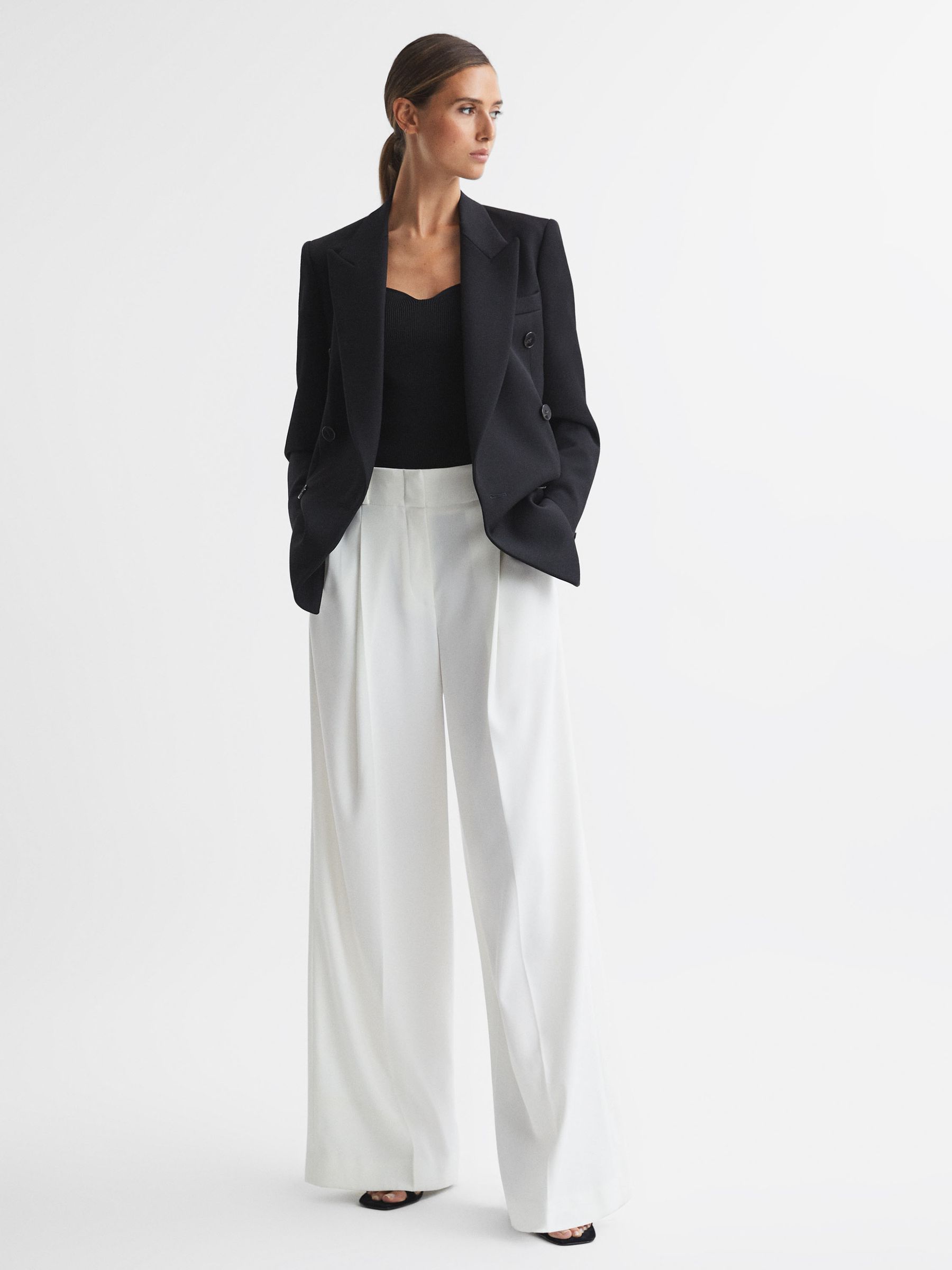 Sweetheart Neck Top in Black - Image 3 of 4
