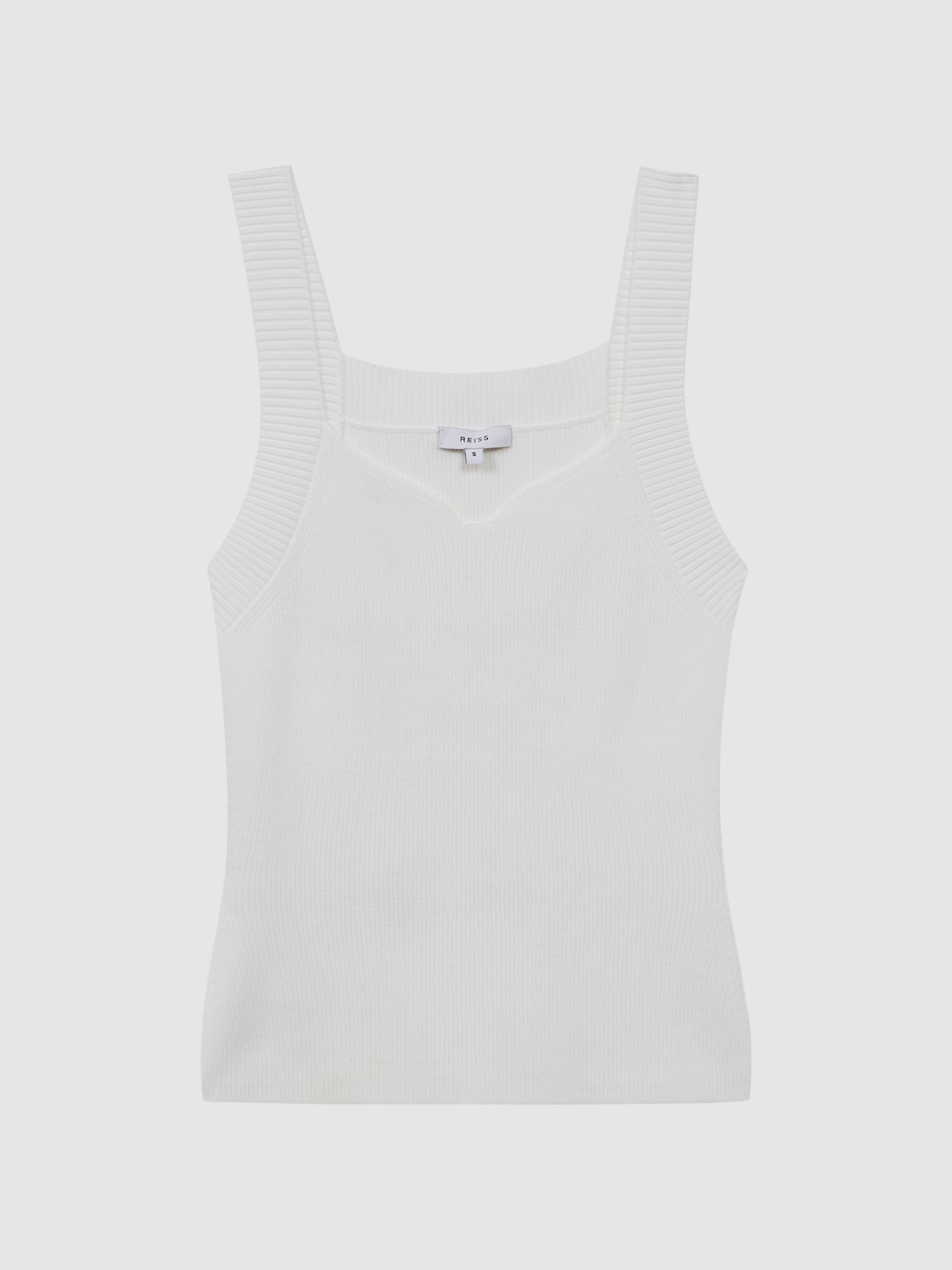 Sweetheart Neck Top in White - Image 2 of 4