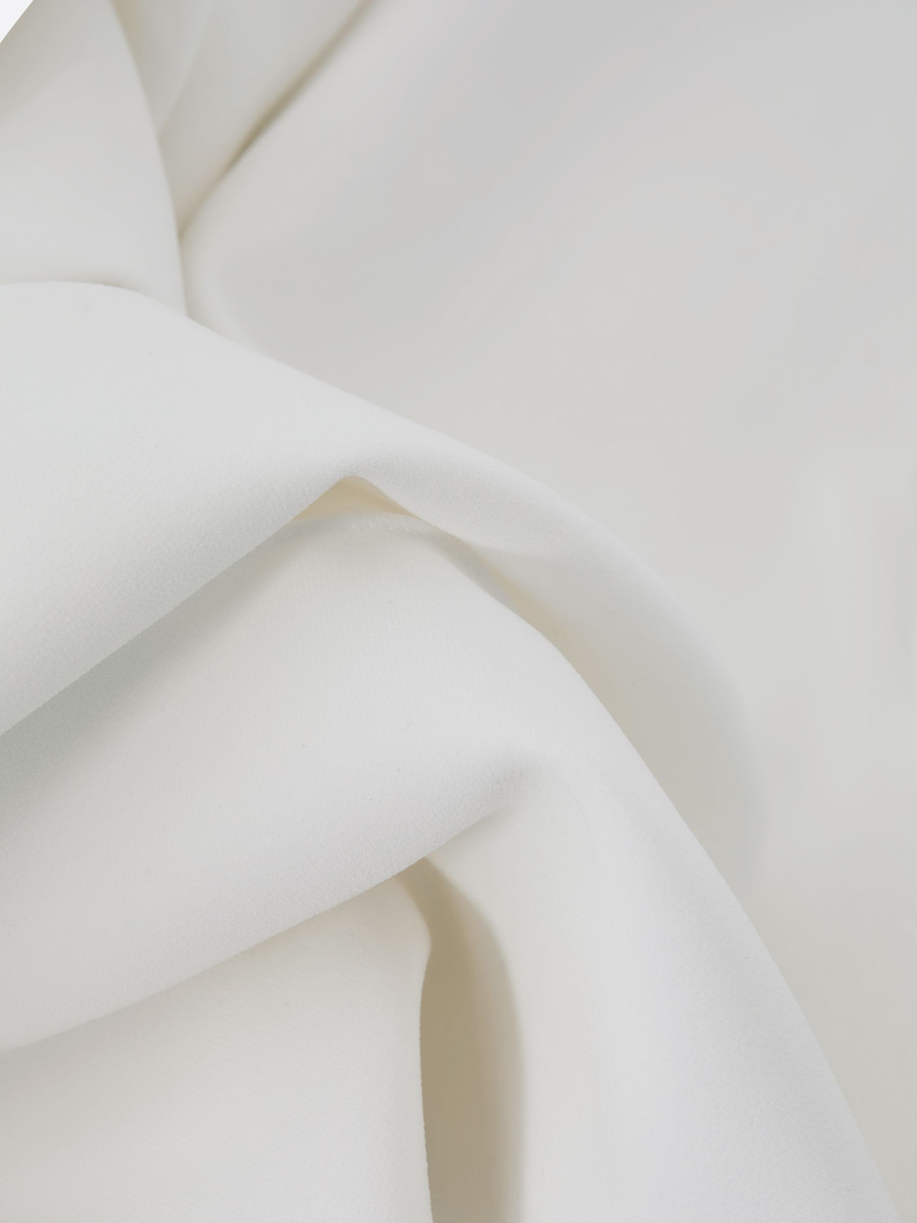 Crepe Wide Leg Suit Trousers in White - Image 7 of 7