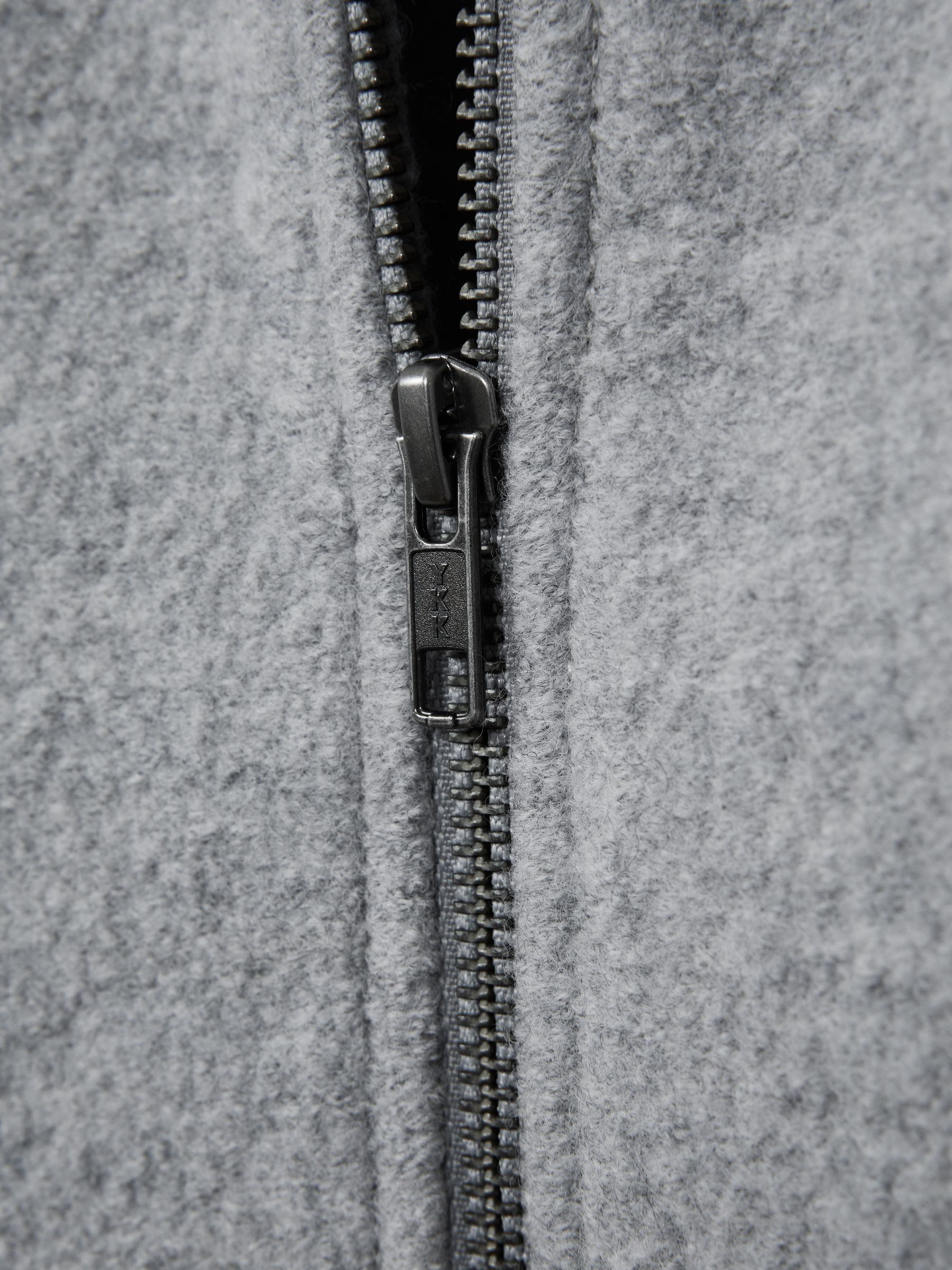 Wool Bomber Jacket in Charcoal - Image 7 of 8