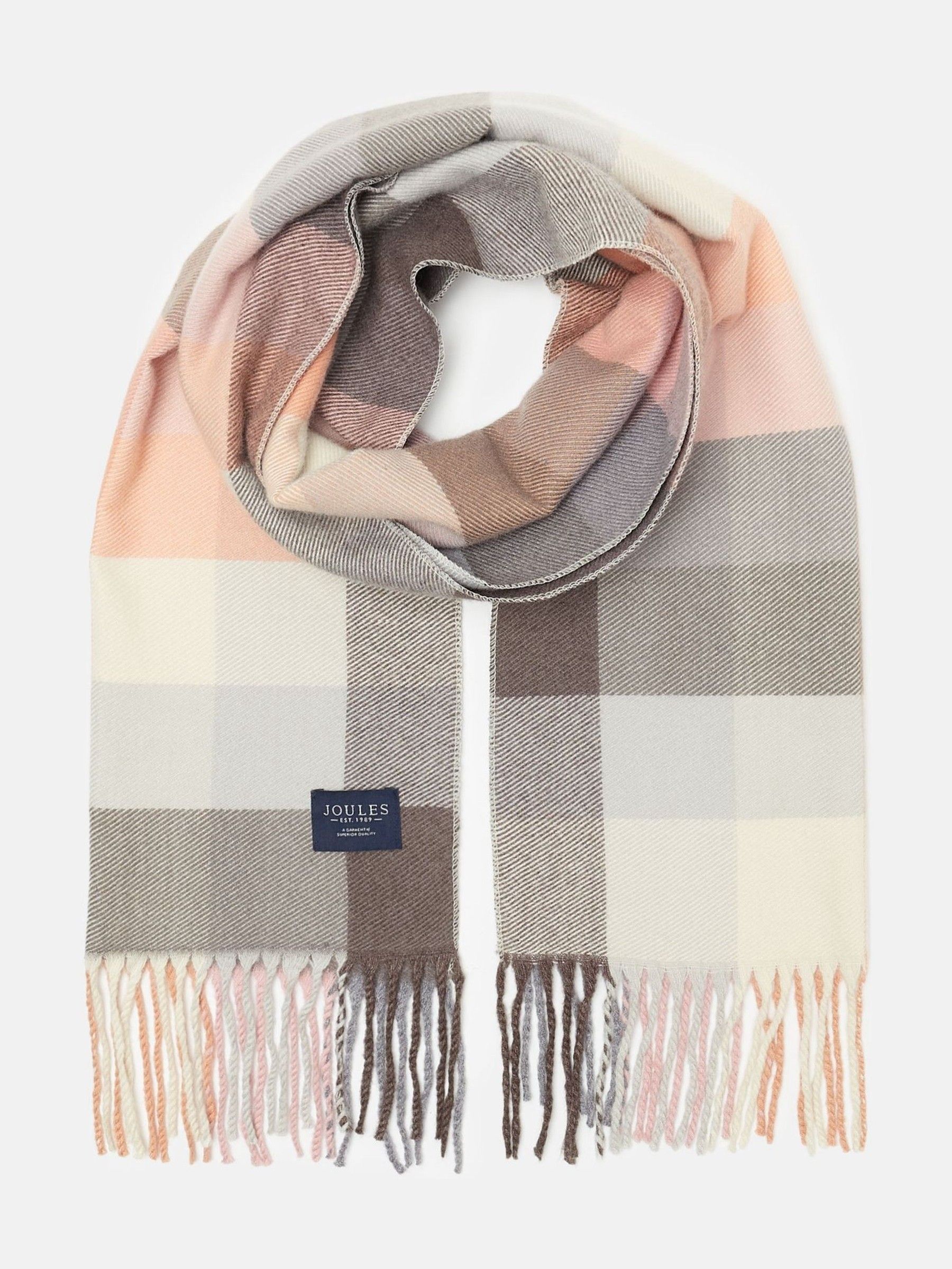 Langtree Pink & Grey Scarf - Image 2 of 4