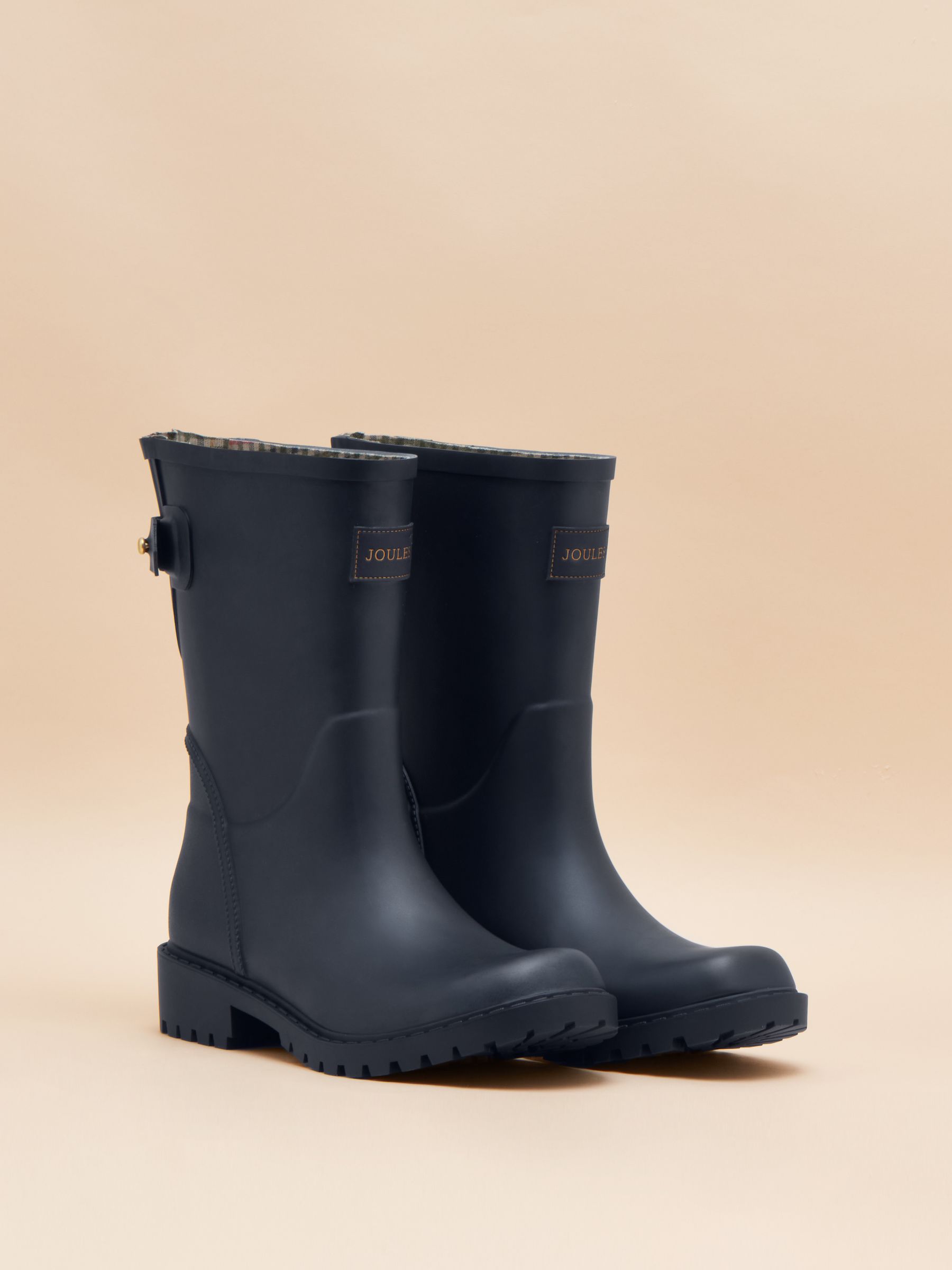 Wistow Navy Blue Adjustable Mid Calf Wellies Joules