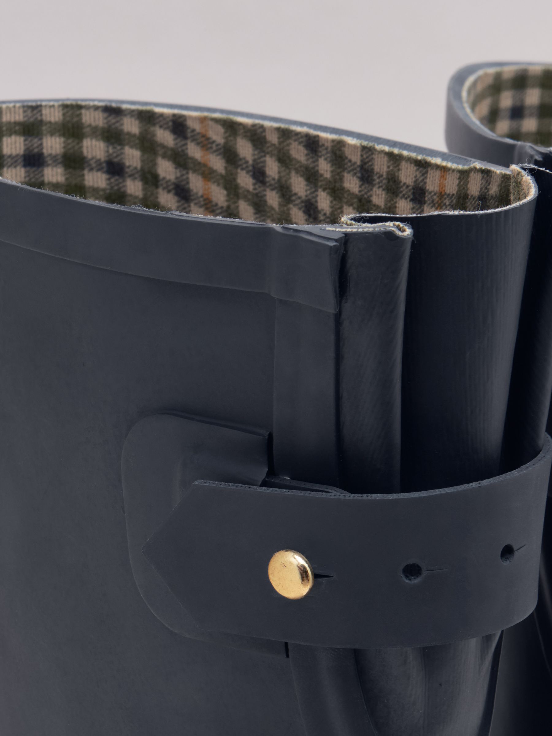 Wistow Navy Blue Adjustable Mid Calf Wellies - Image 6 of 6
