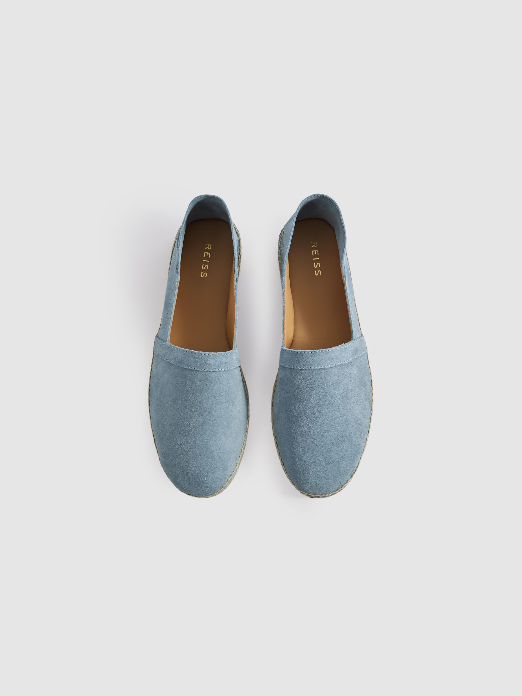 Suede Espadrilles in Light Blue - Image 3 of 5