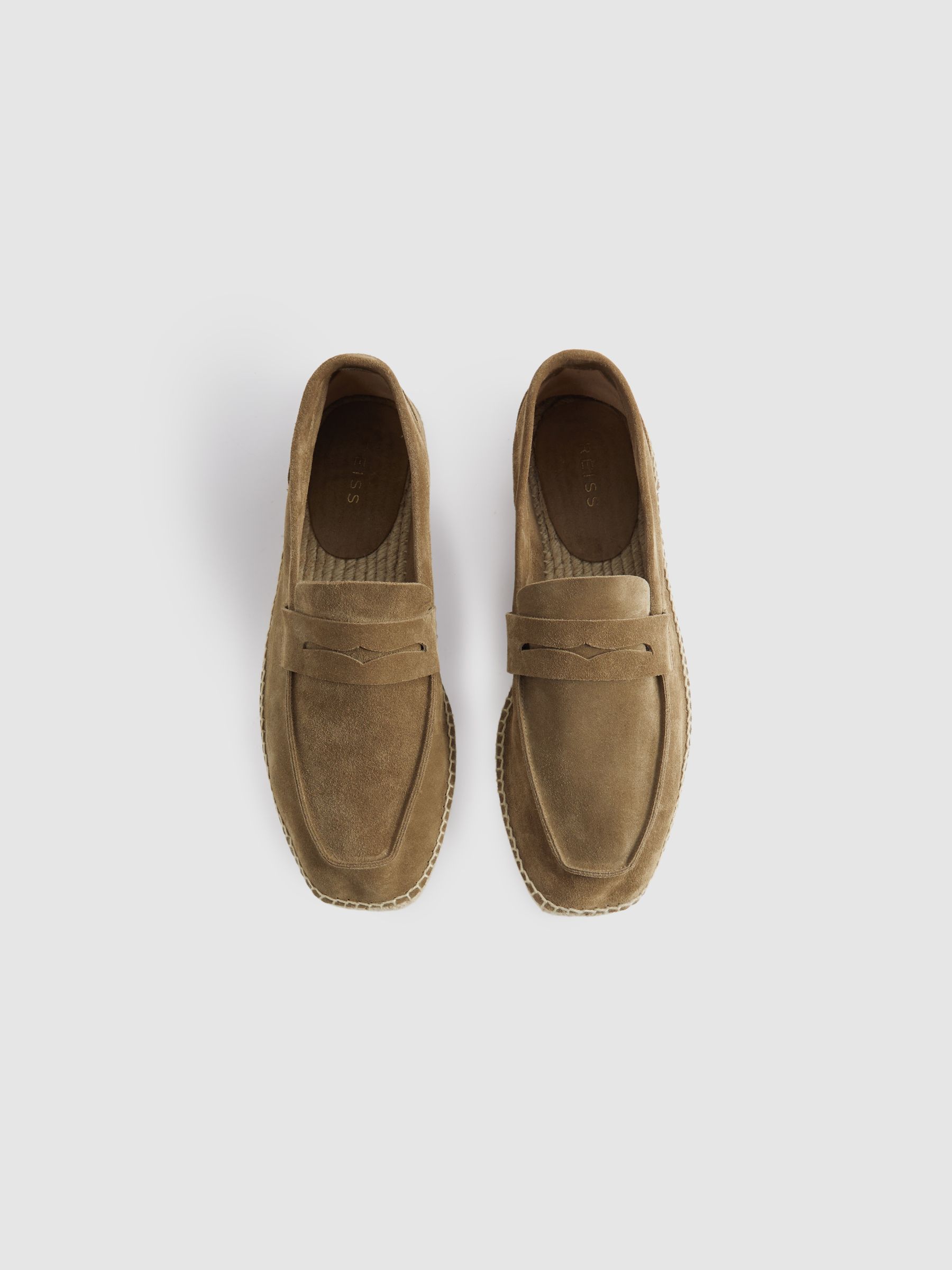 Suede Espadrilles in Stone - image 2