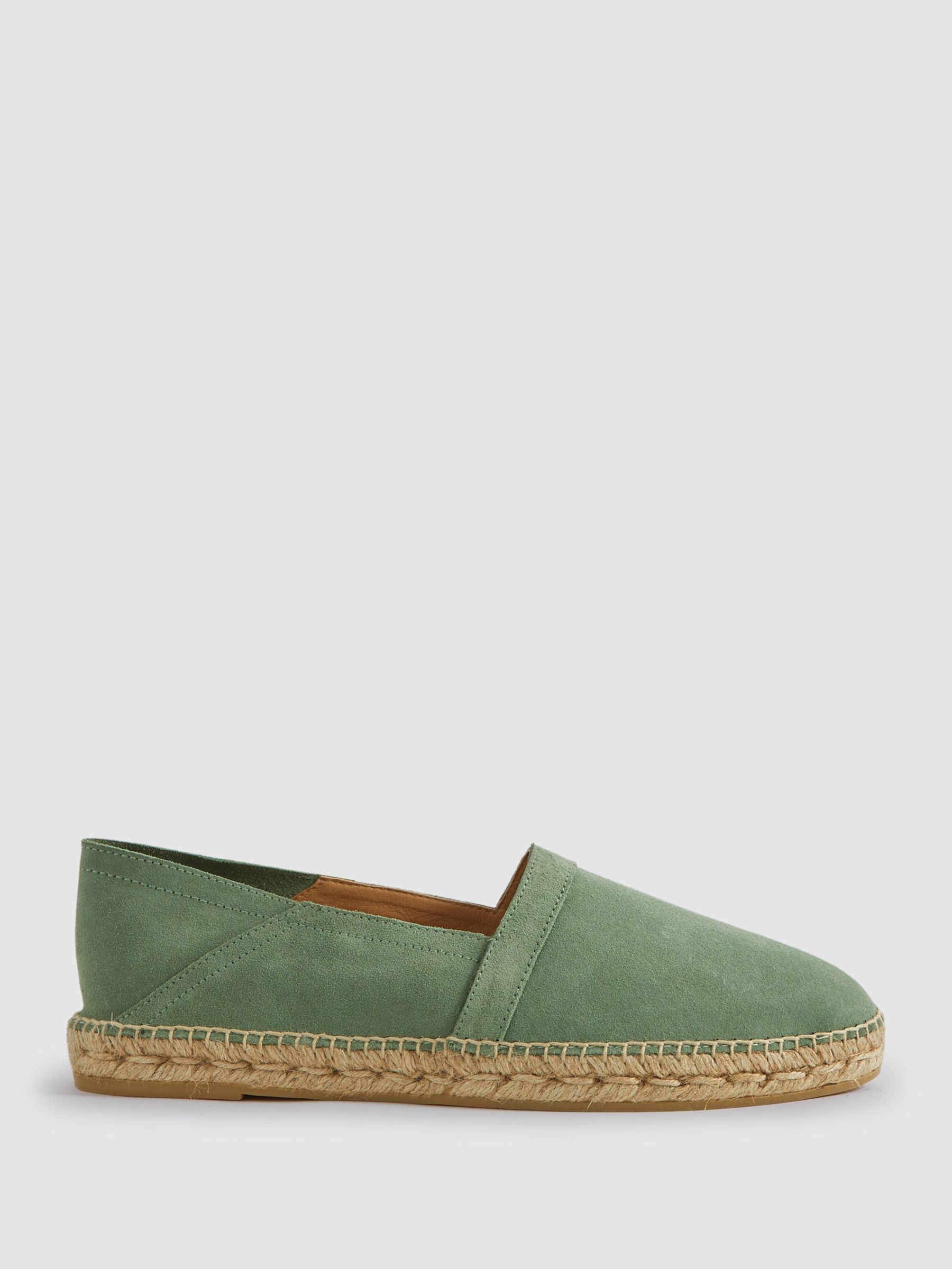 Suede Espadrilles in Mint - Image 1 of 5