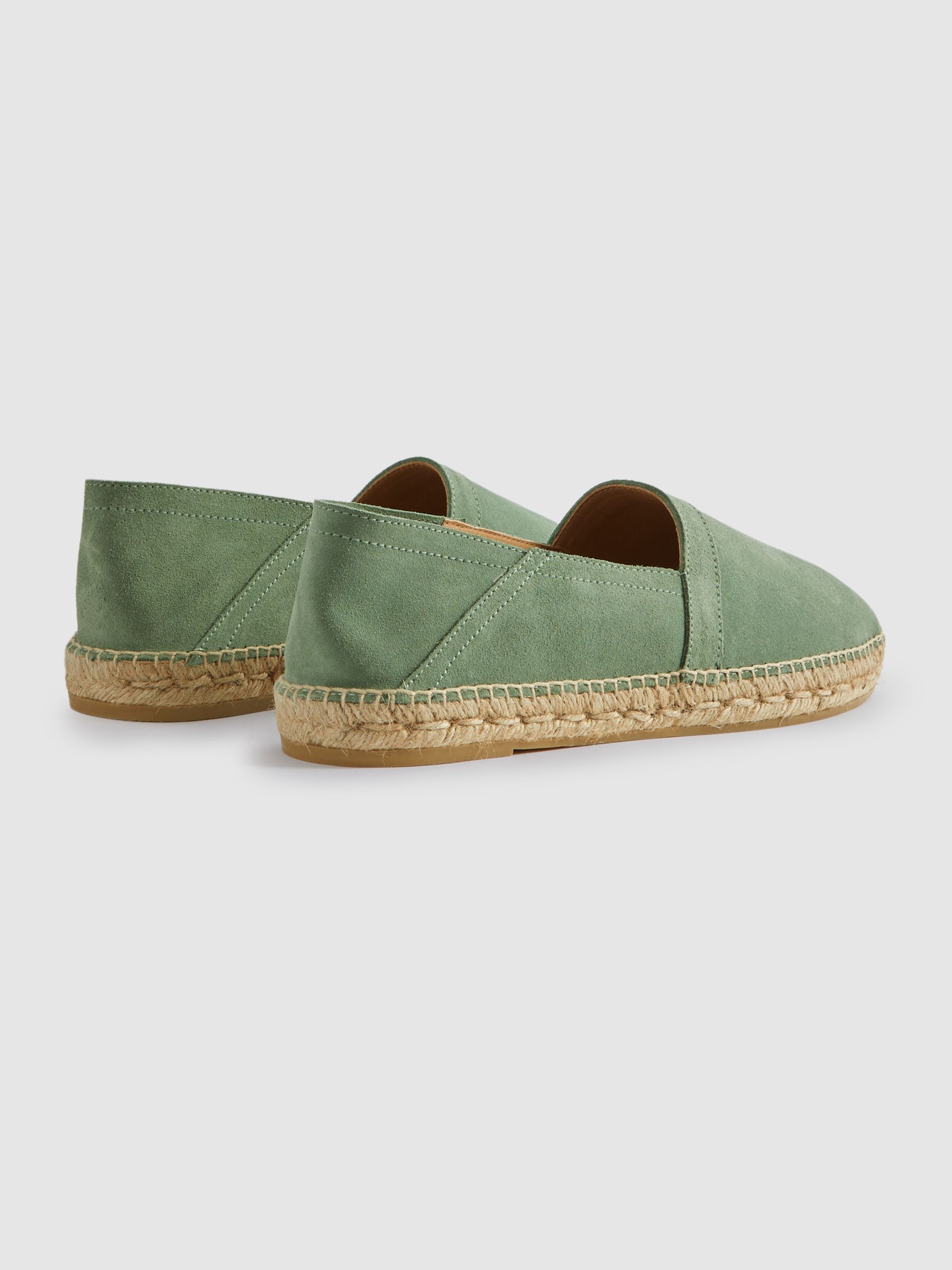 Suede Espadrilles in Mint - Image 4 of 5