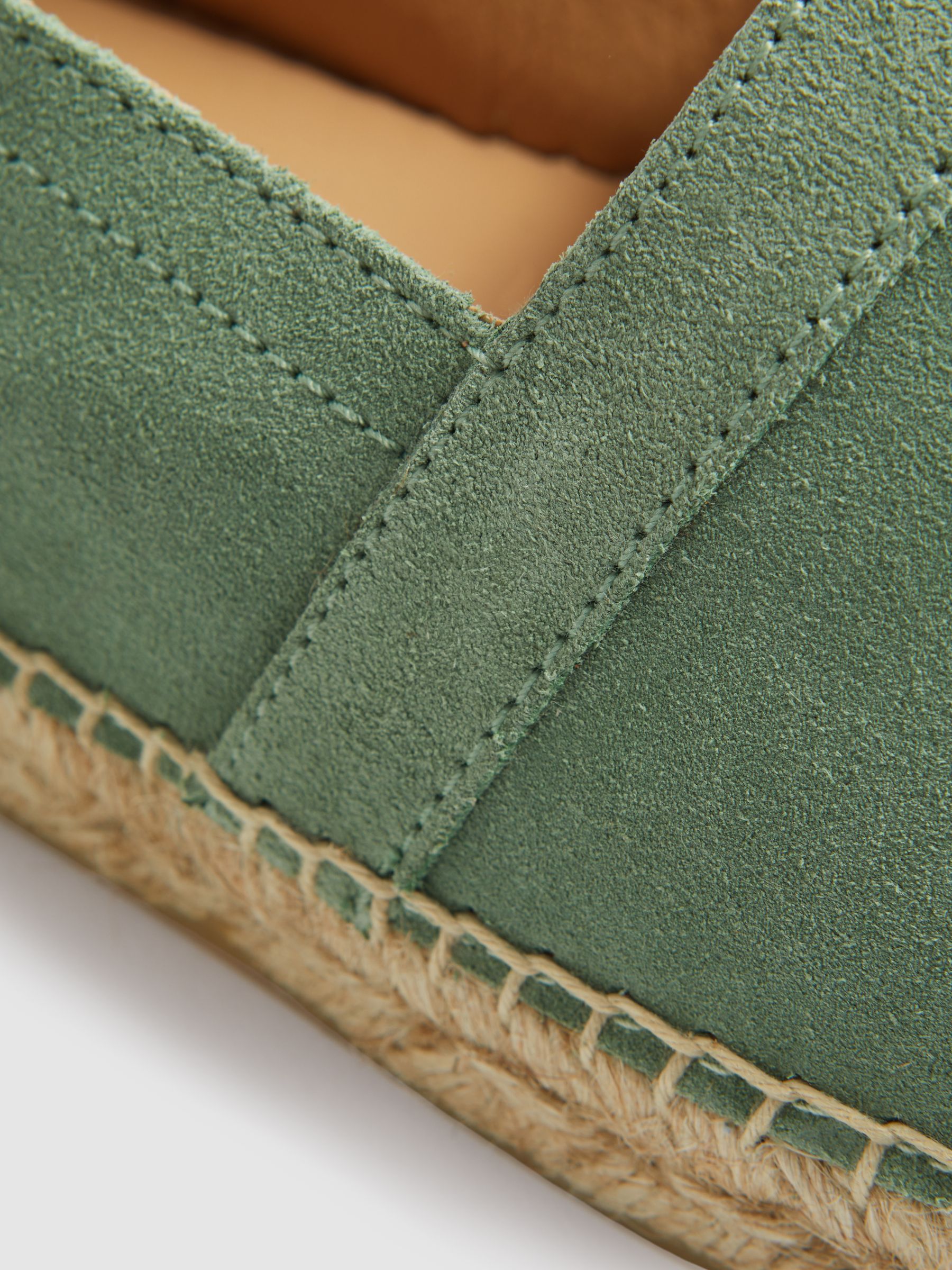 Suede Espadrilles in Mint - Image 5 of 5