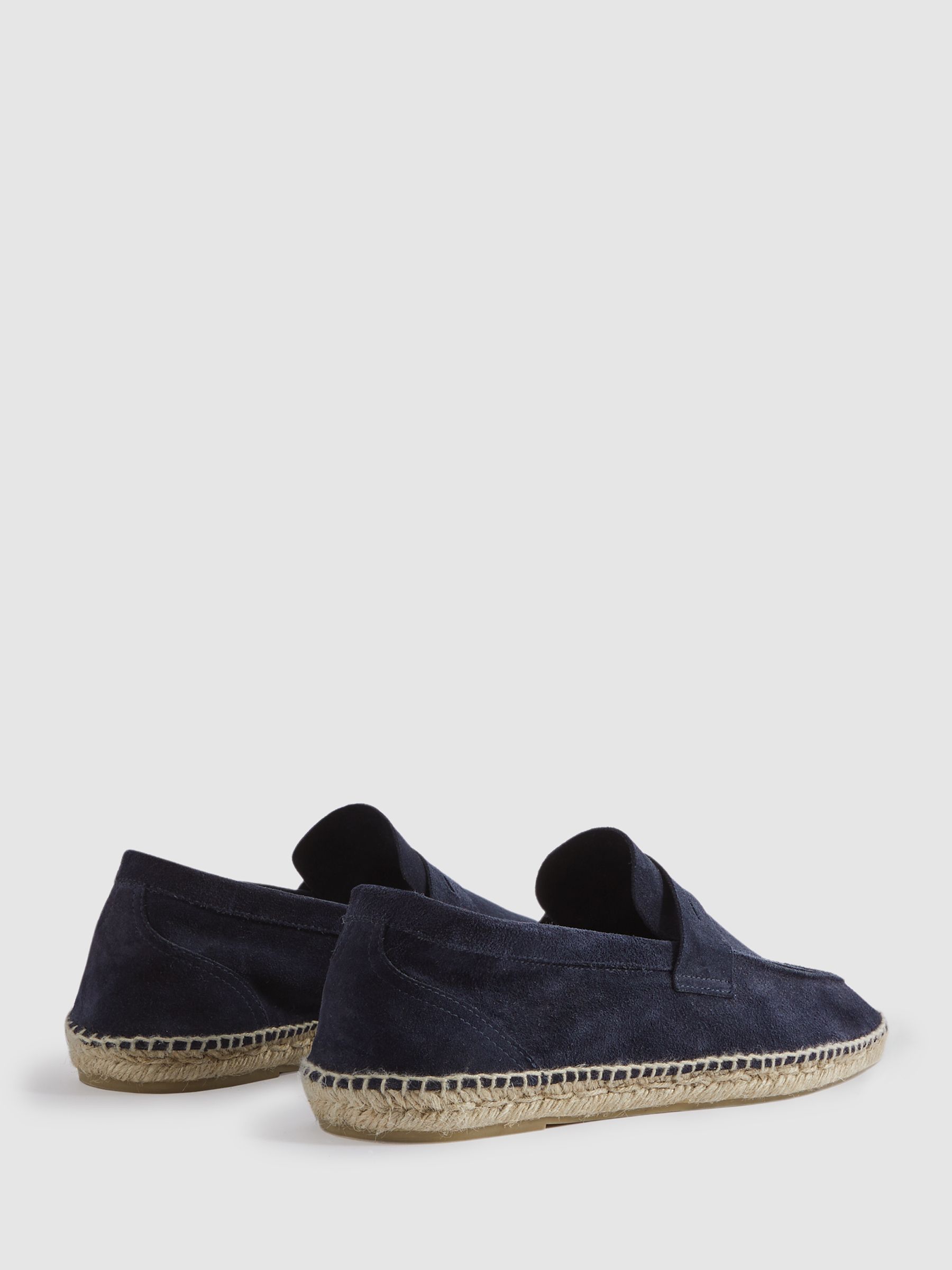 Suede Espadrilles in Navy - Image 4 of 5