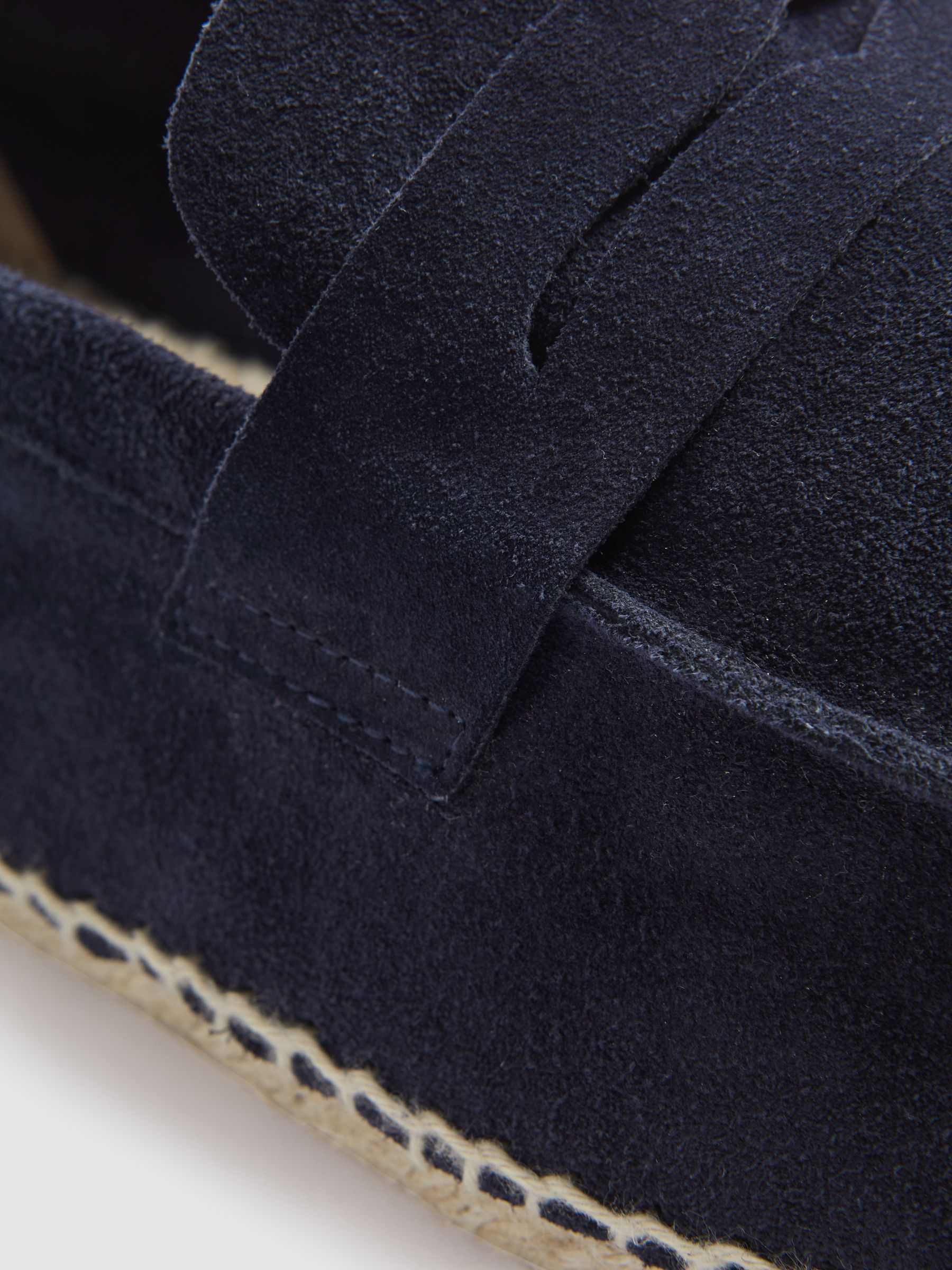 Suede Espadrilles in Navy - Image 5 of 5