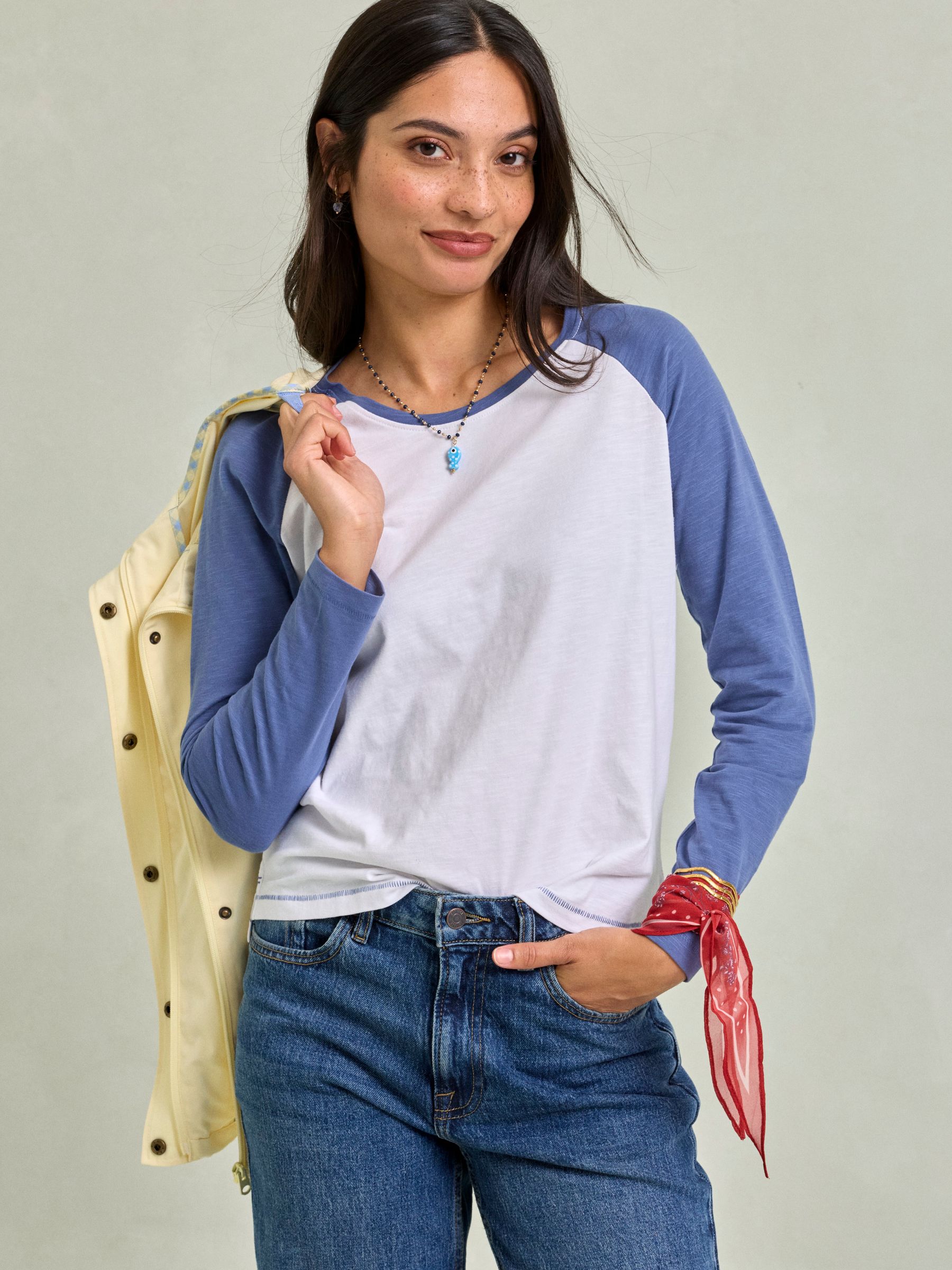 Raya Blue Raglan Tee - Image 1 of 5