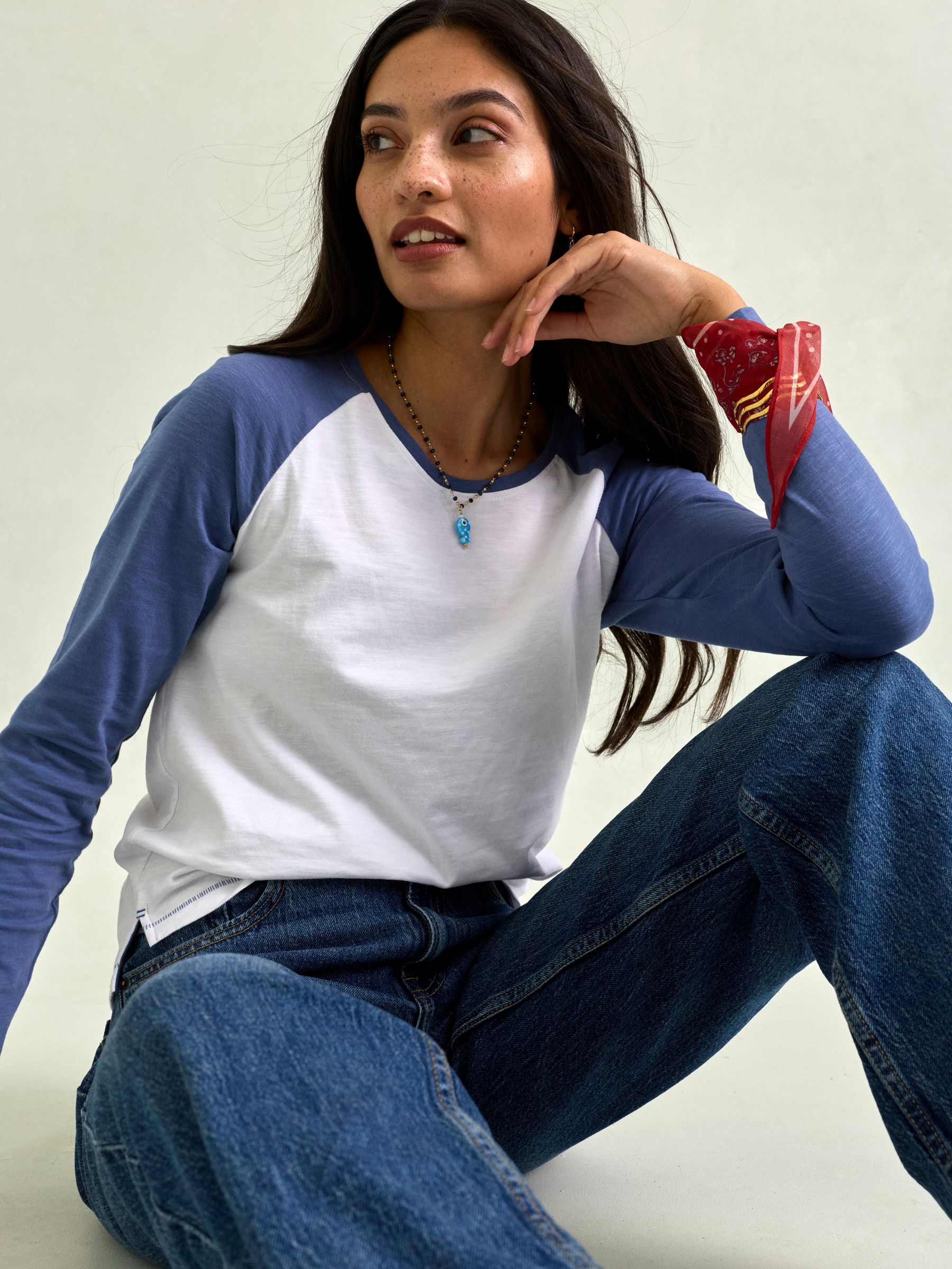 Raya Blue Raglan Tee - Image 3 of 5