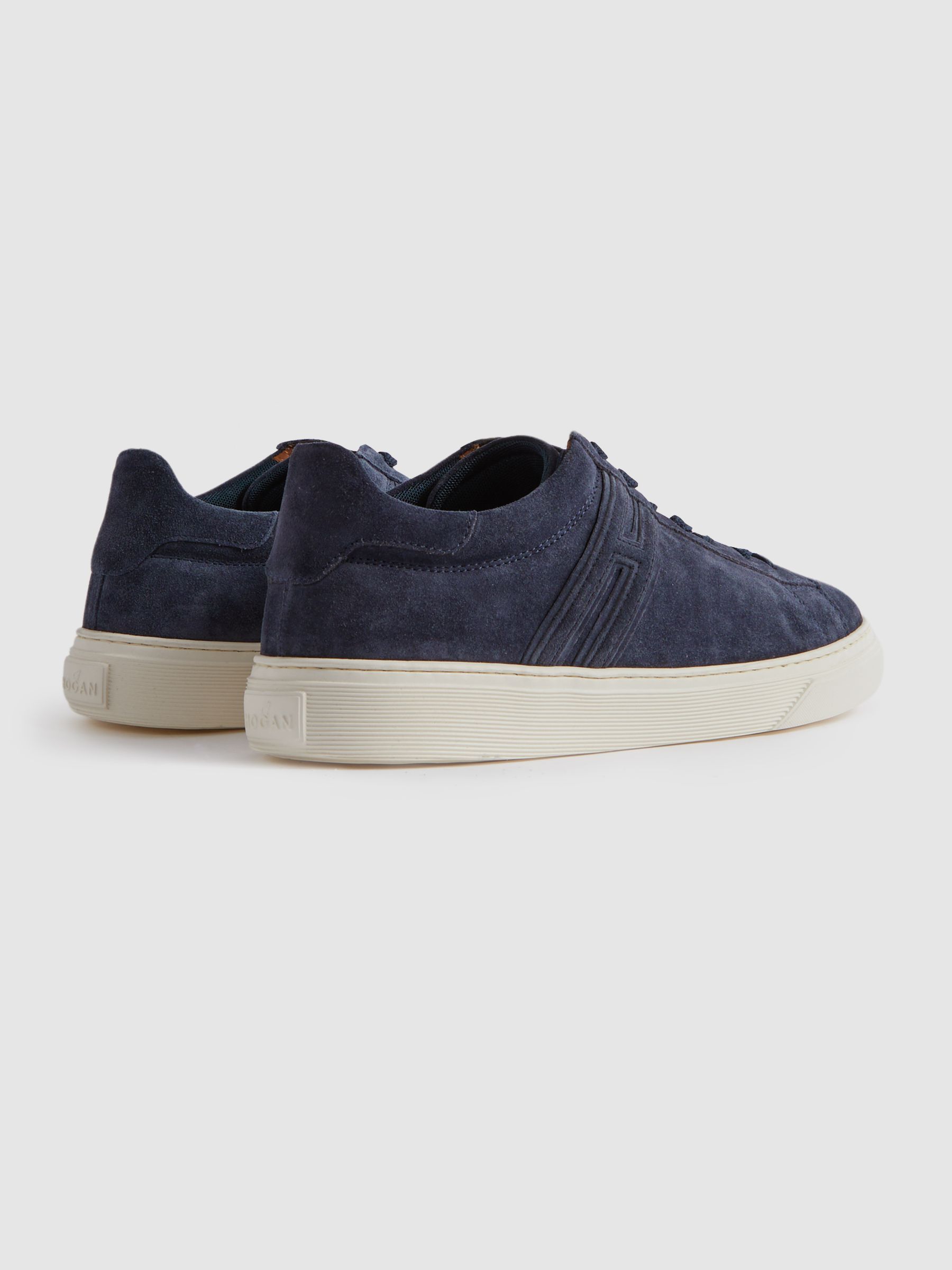 Hogan Lace-Up Trainers in Blue - Image 3 of 4