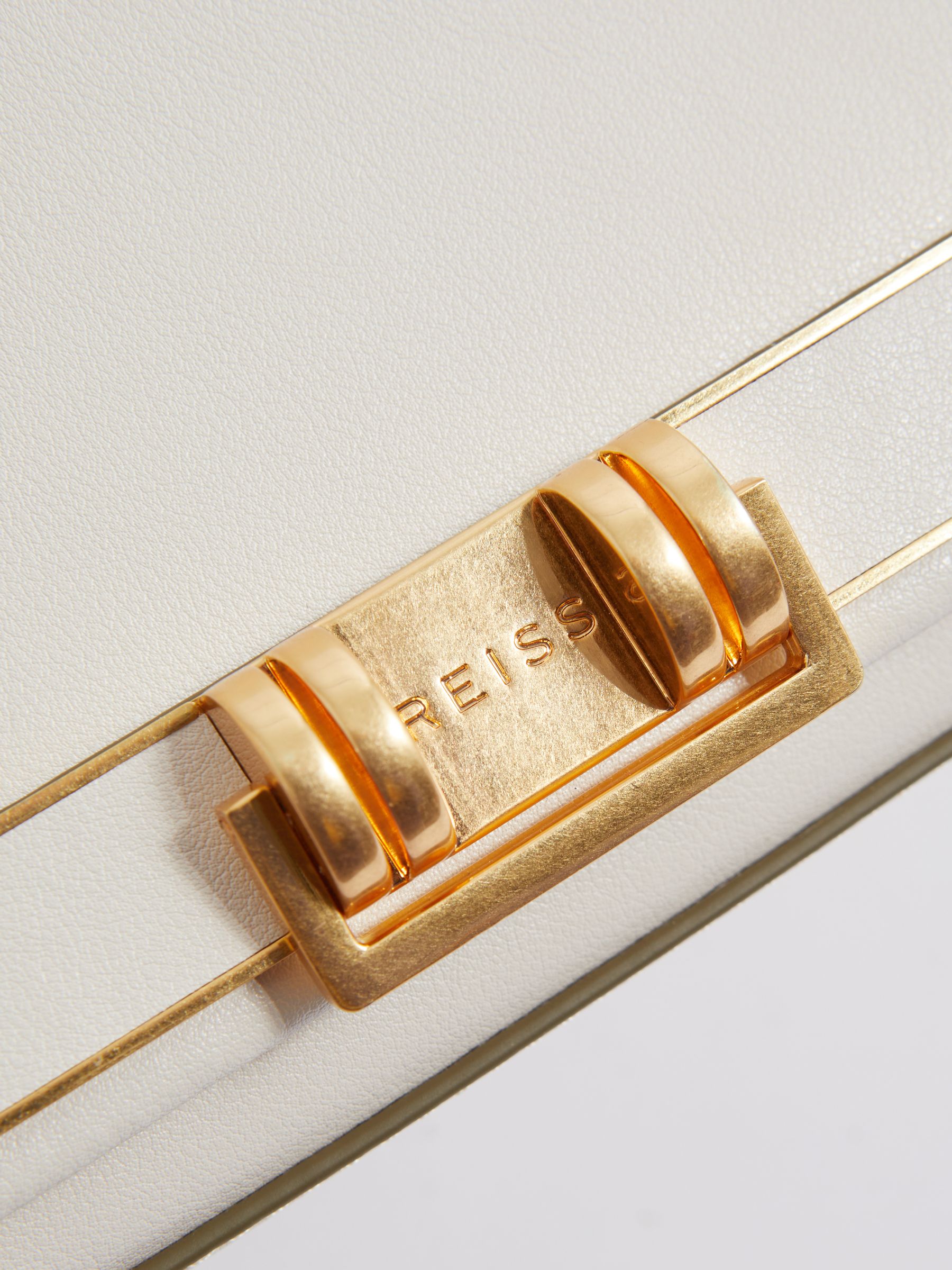 Soft Leather Crossbody Bag in Off White - Image 5 of 5