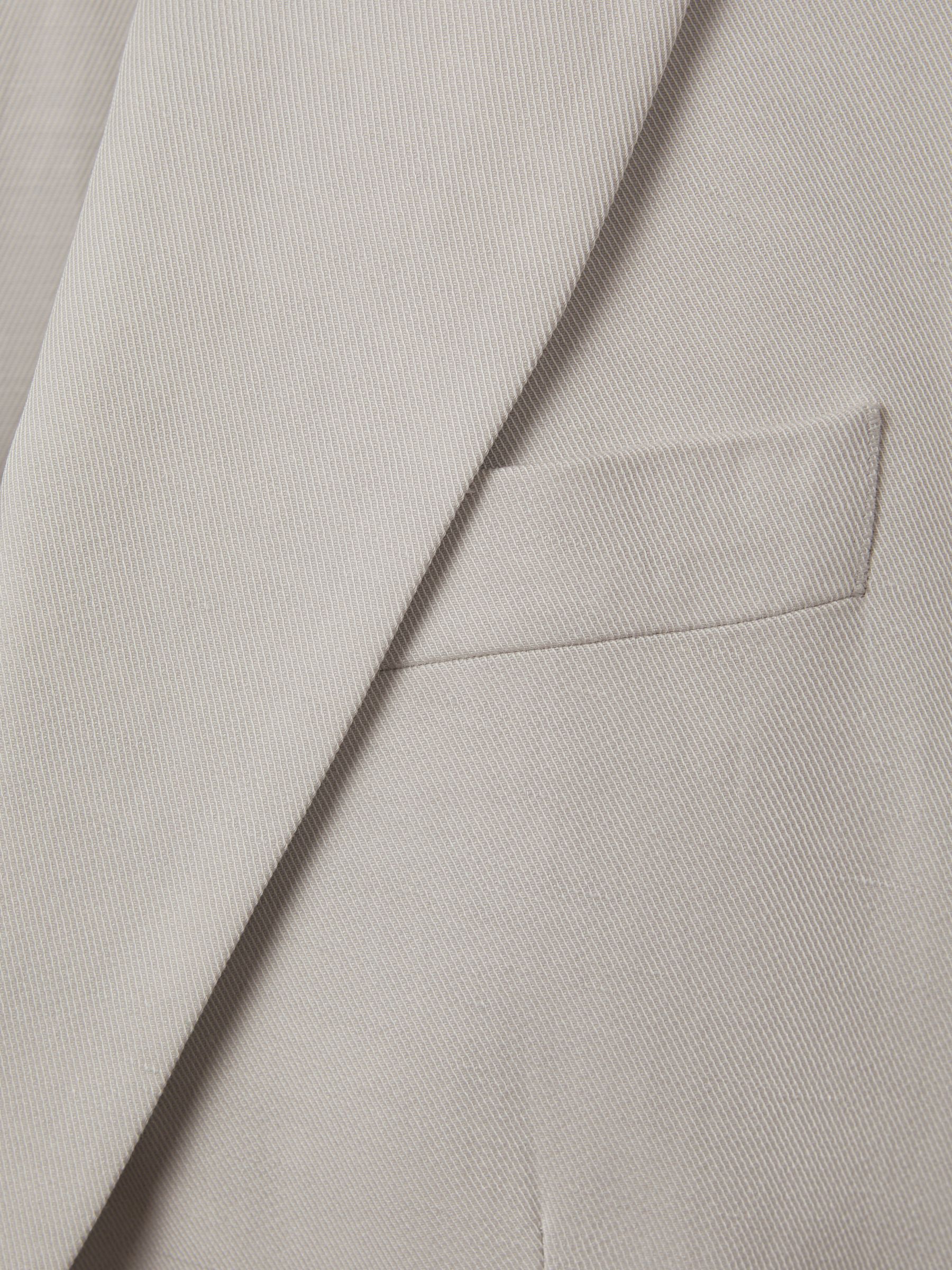 Single Breasted Suit Blazer with TENCEL™ Fibers in Light Grey - Image 6 of 6