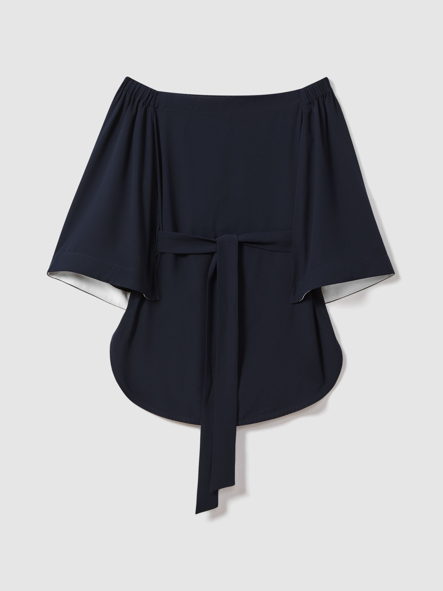 Off-The-Shoulder Tunic in Navy - Image 2 of 6