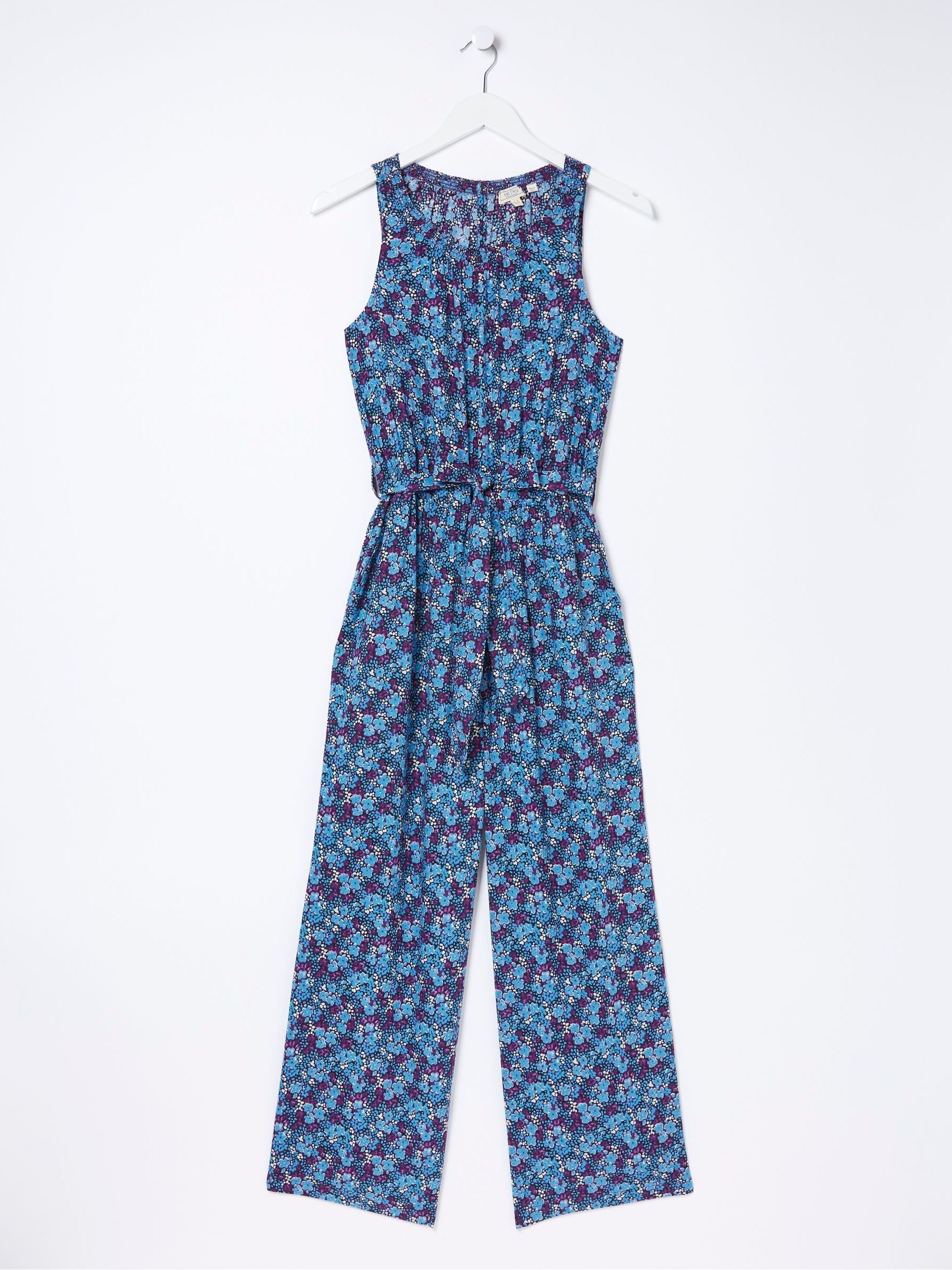 Purple Ink Floral Jumpsuit - Image 5 of 5