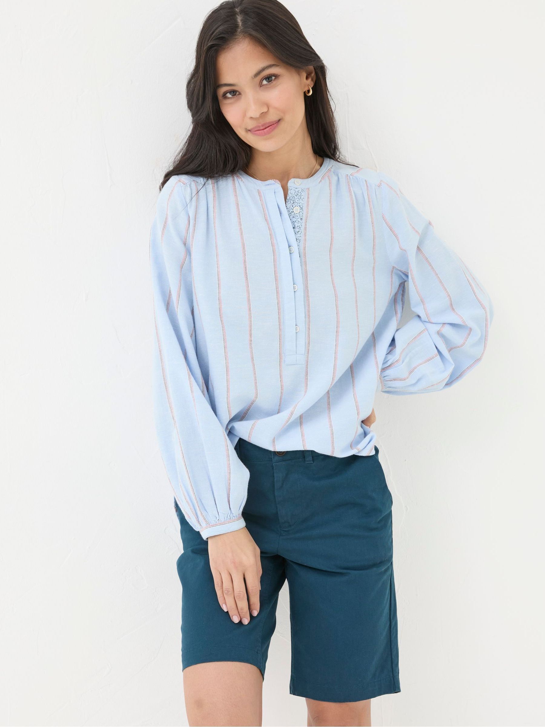 Falmouth Blue Chinos Shorts - Image 1 of 5