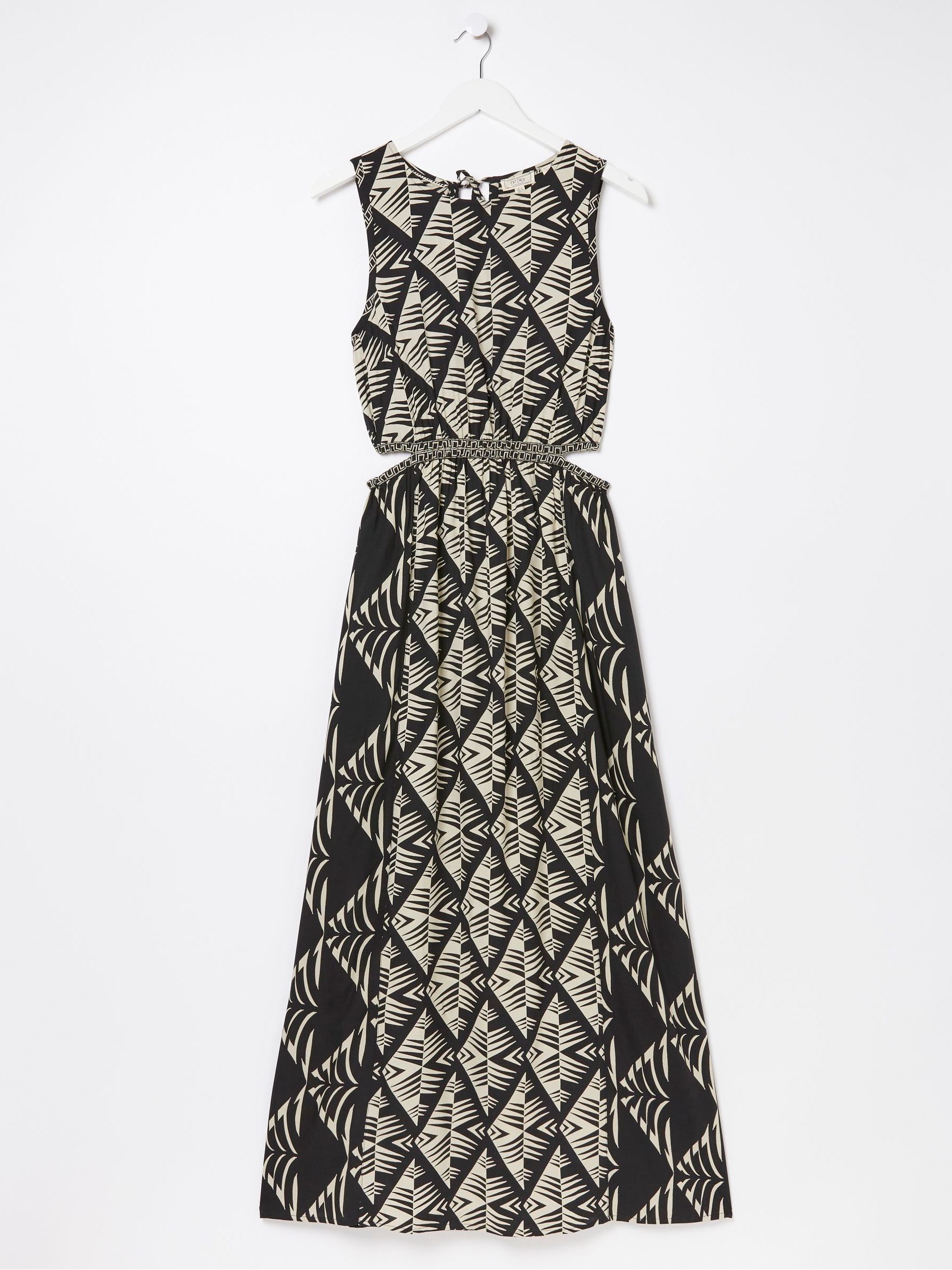 Harrie Black Geo Cut Out Midi Beach Dress - Image 6 of 6