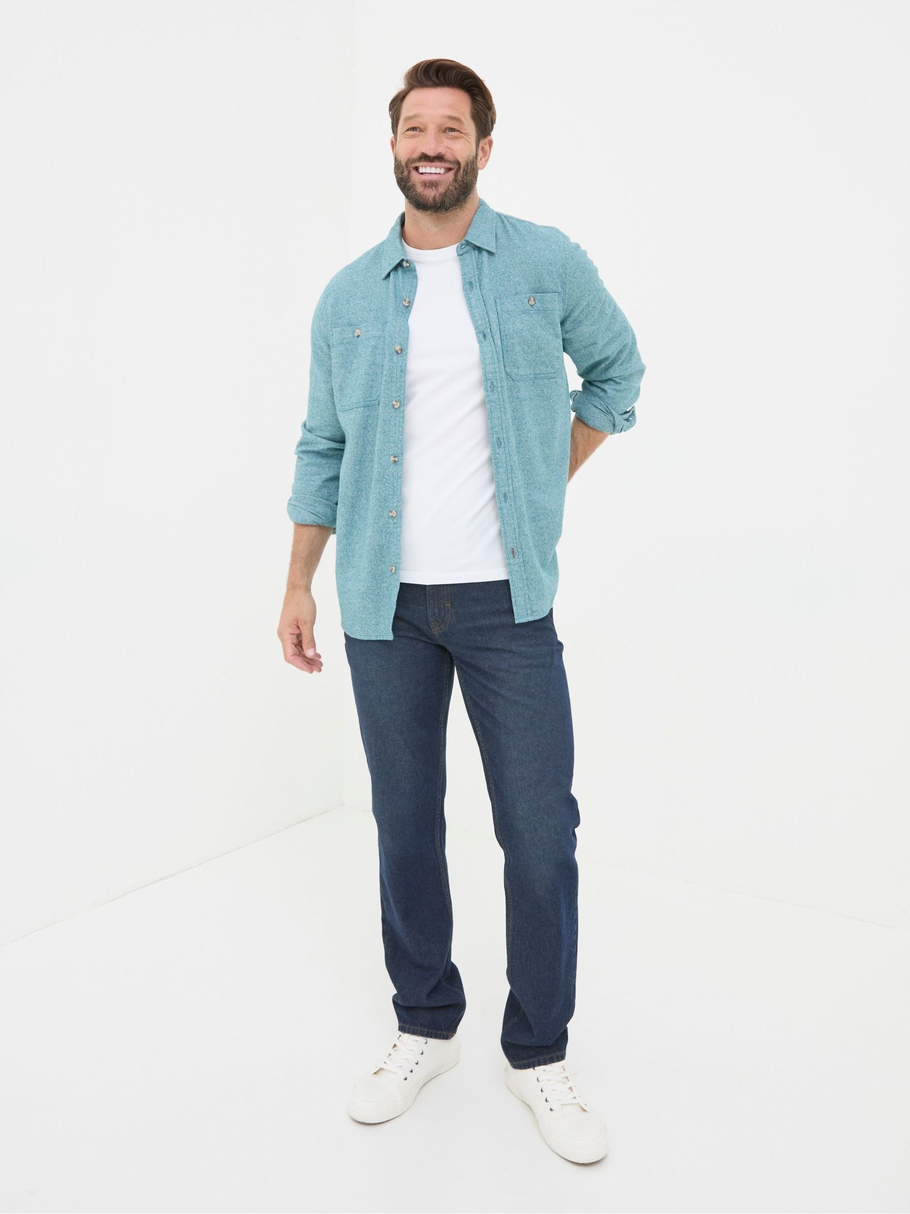 Blue Straight Fit Recycled Jeans - Image 5 of 6