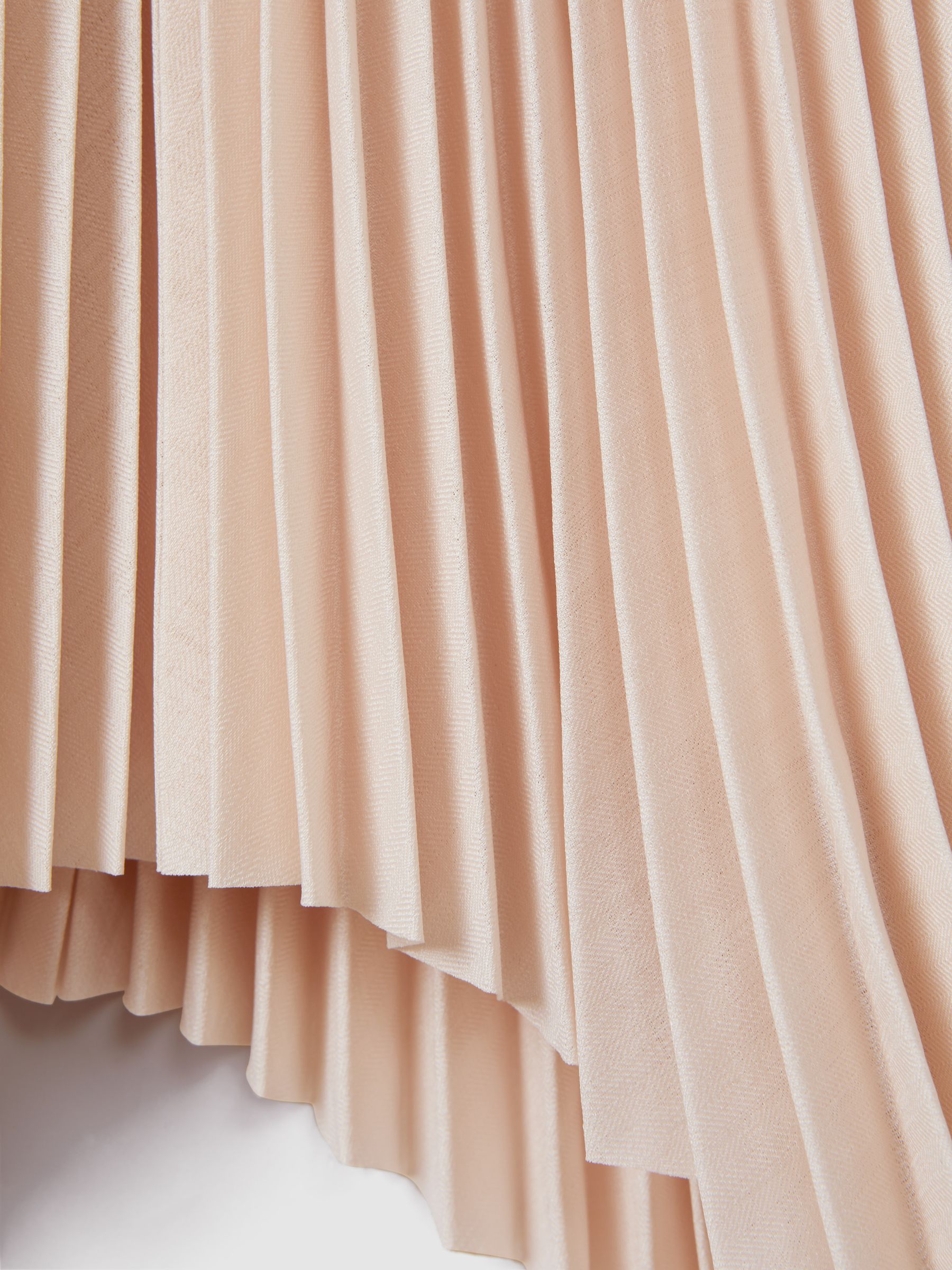 13-14 yrs Pleated Asymmetric Skirt in Pink - Image 4 of 4