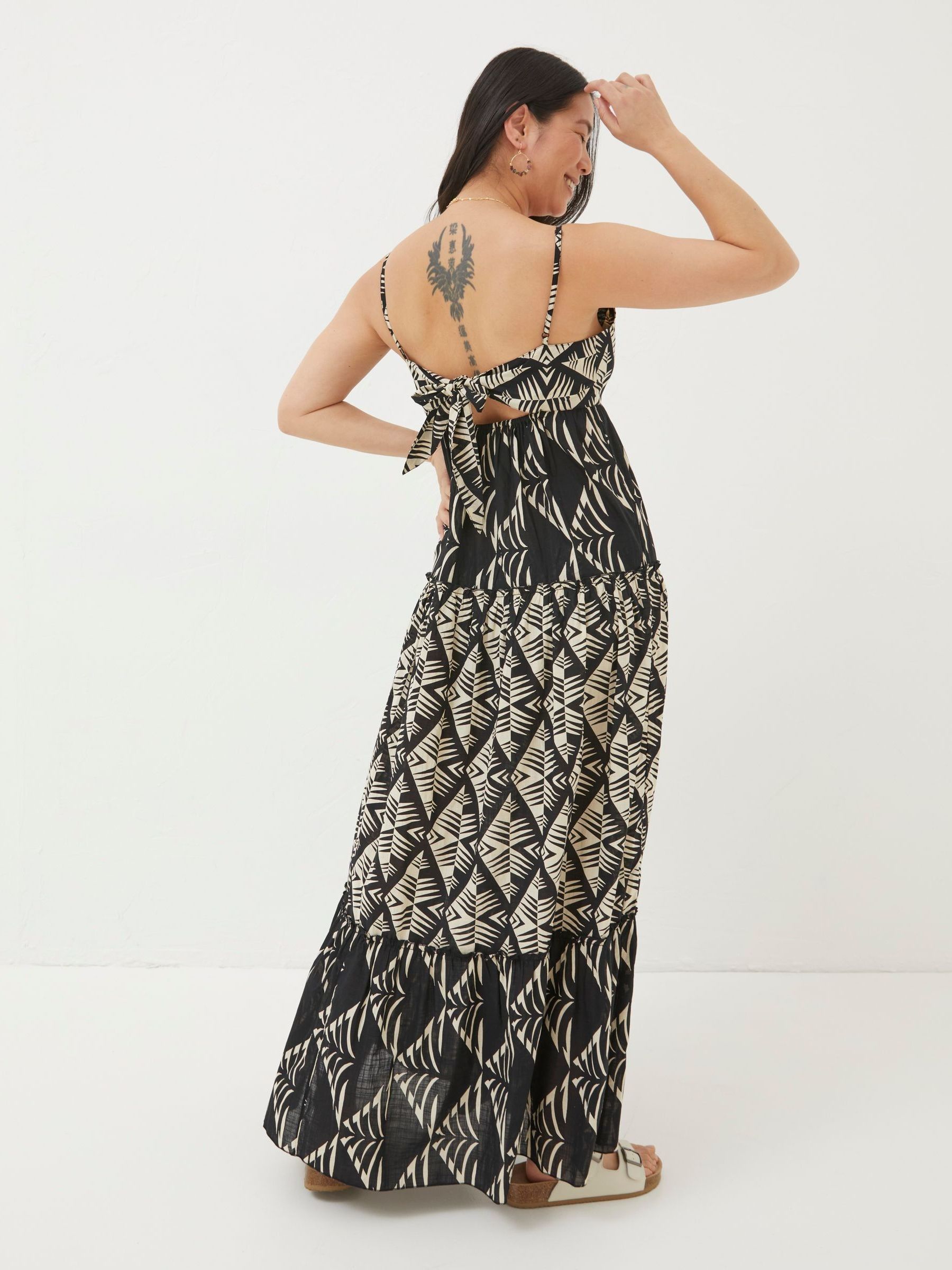 Marnie Black Mono Geo Beach Dress - Image 2 of 6