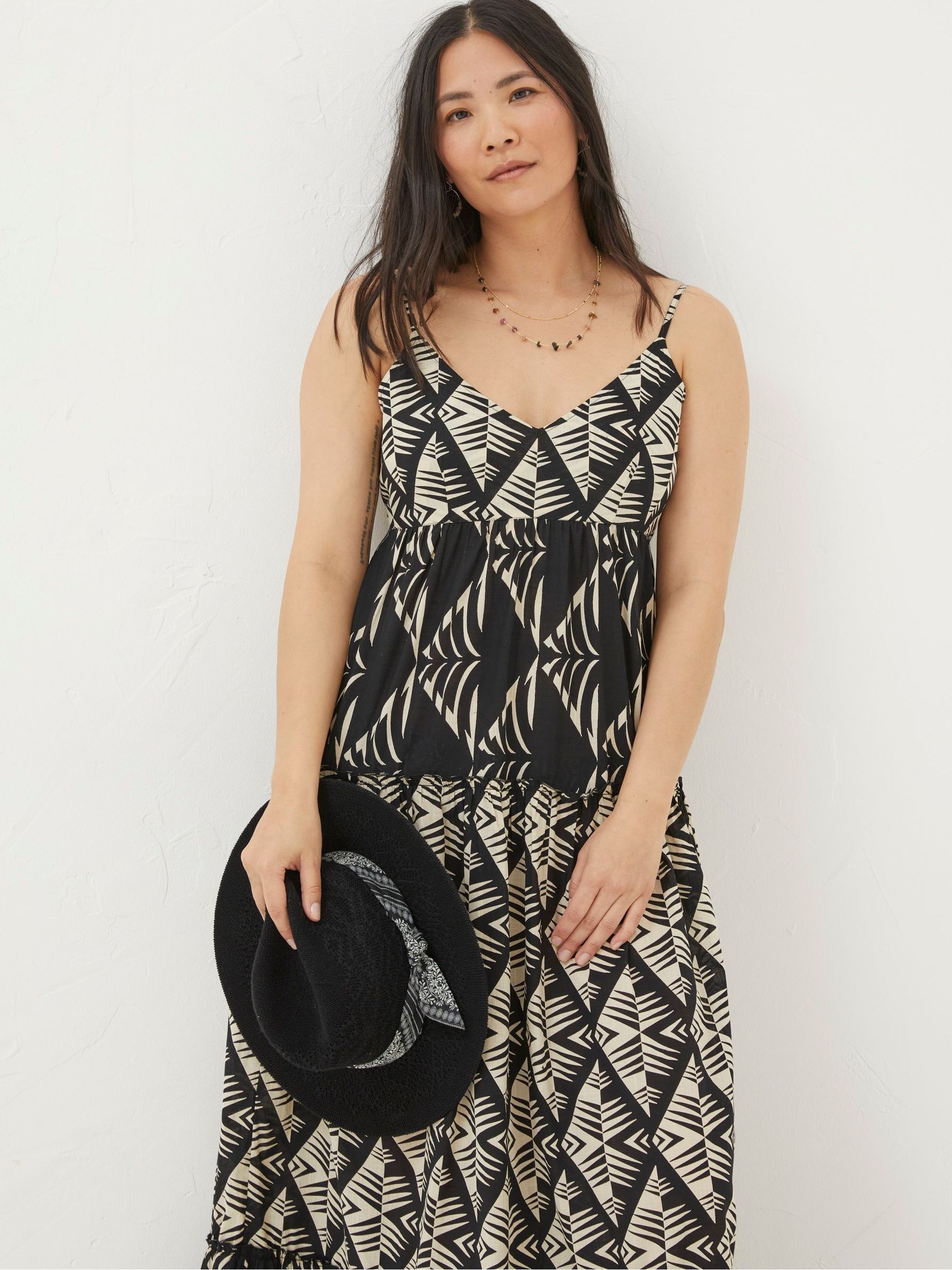 Marnie Black Mono Geo Beach Dress - Image 3 of 6
