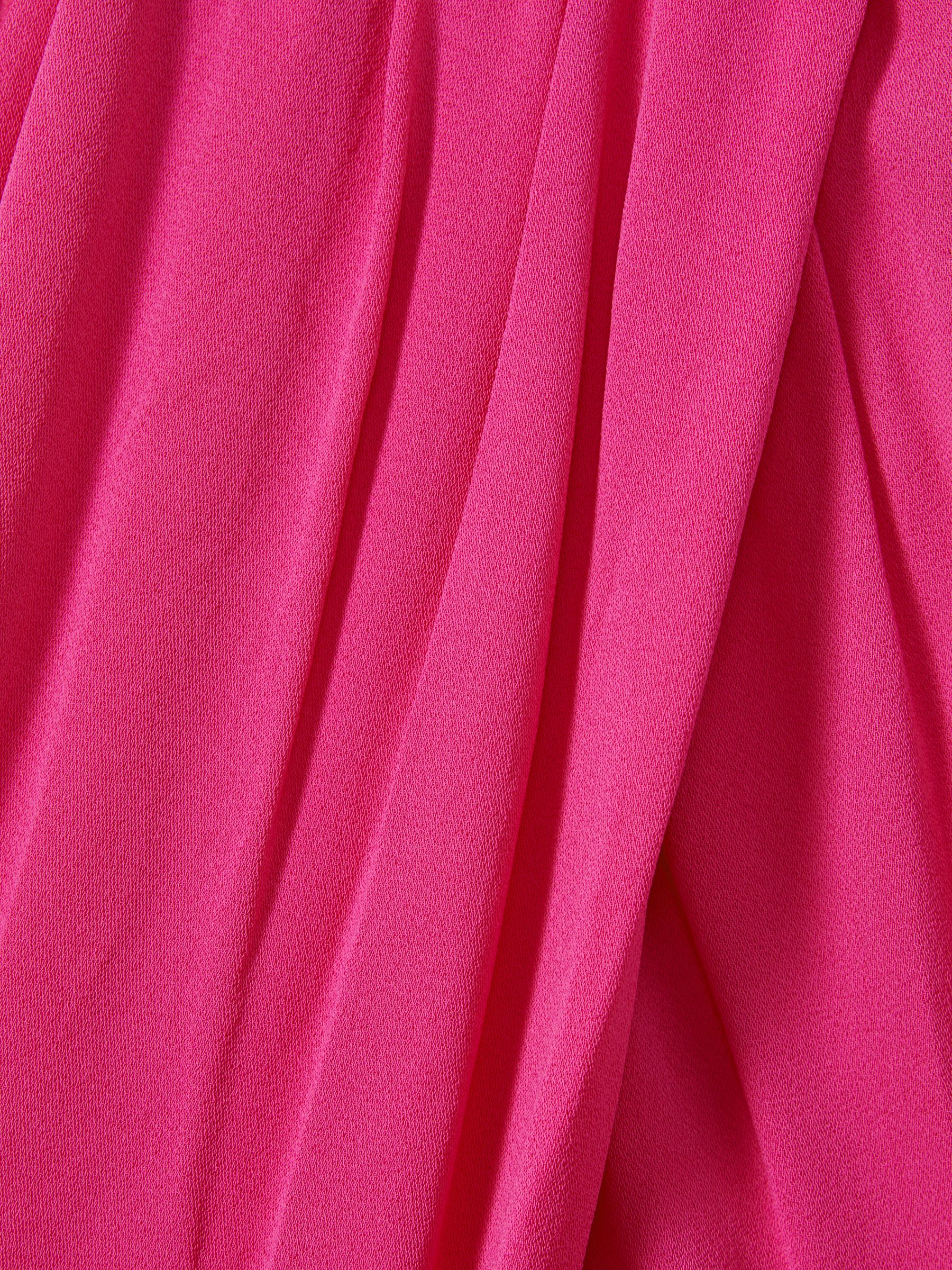 Drape Front Midi Dress in Pink - Image 6 of 6